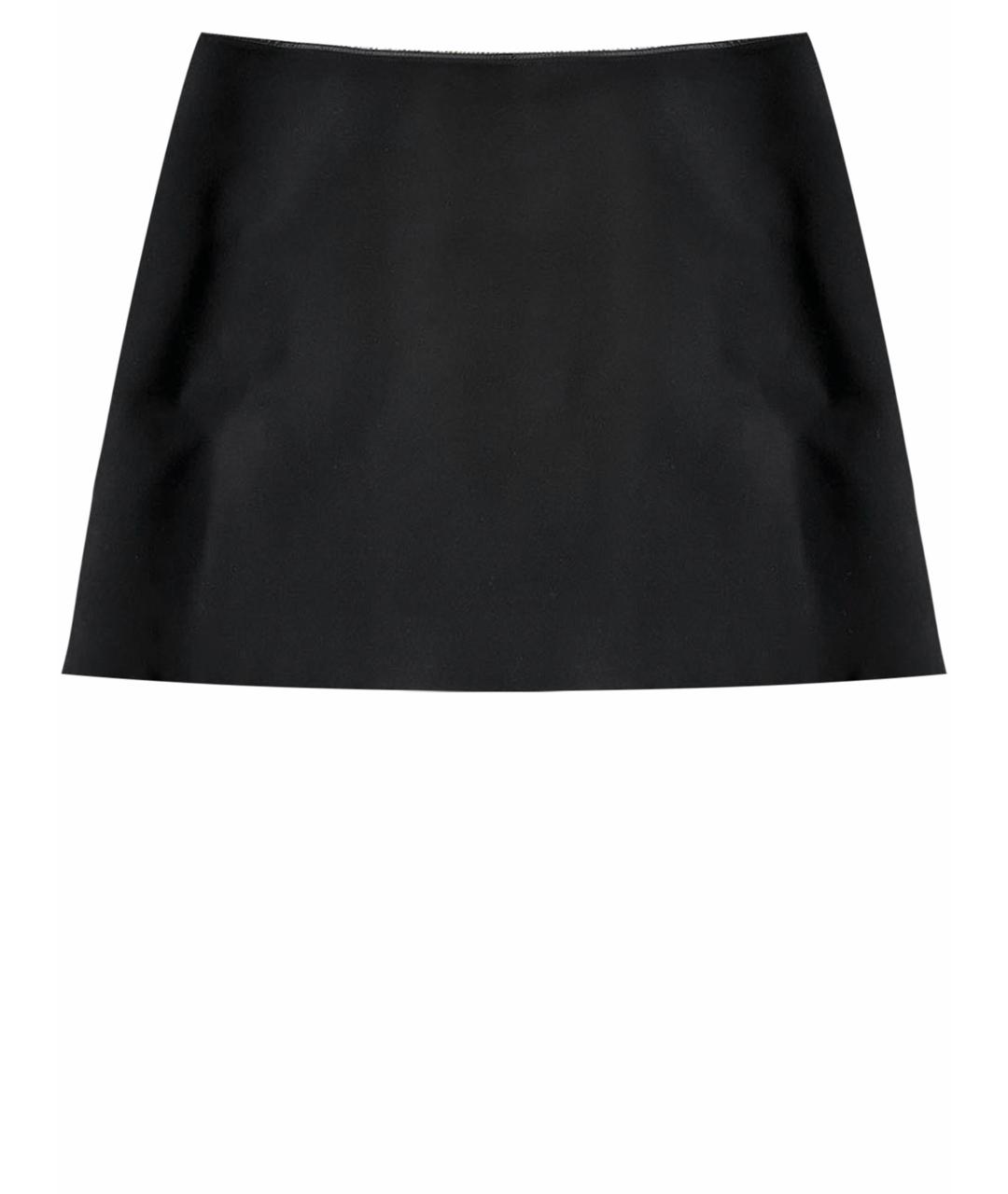 PRADA Черная полиамидовая юбка мини, фото 1