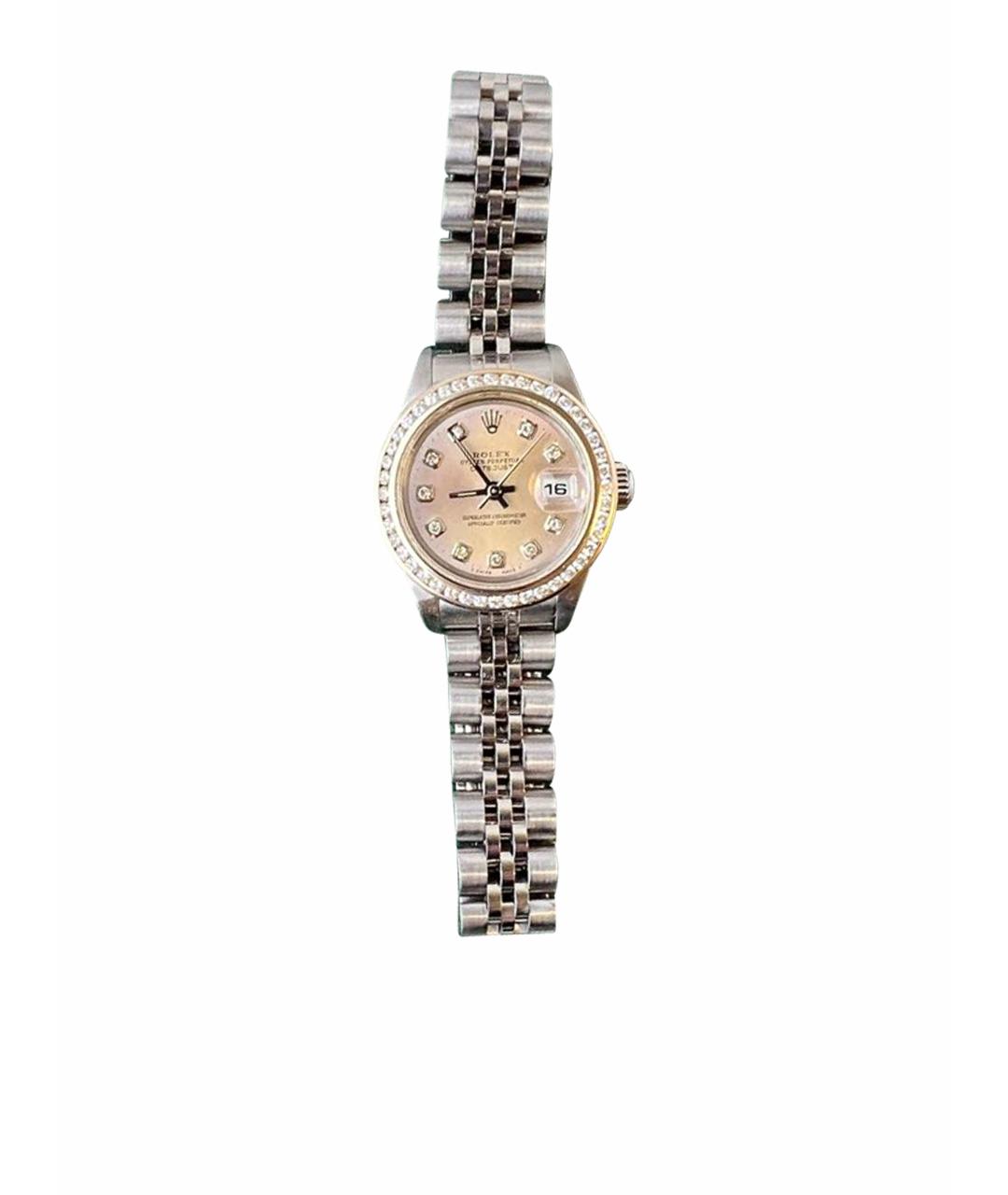 ROLEX Серебряные металлические часы, фото 1