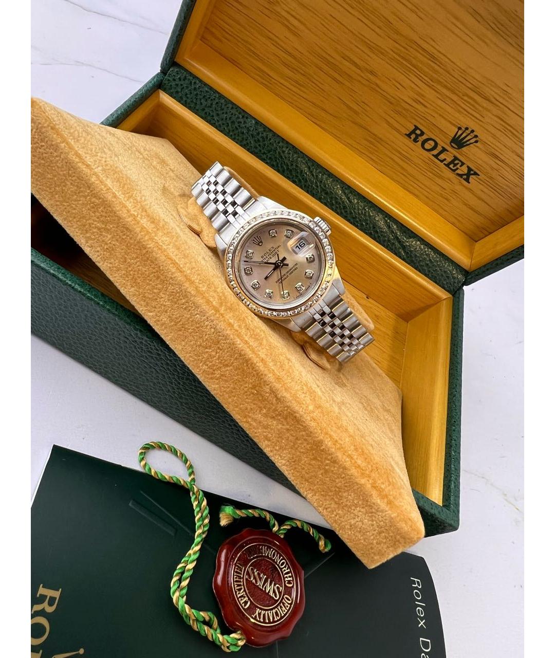 ROLEX Серебряные металлические часы, фото 2