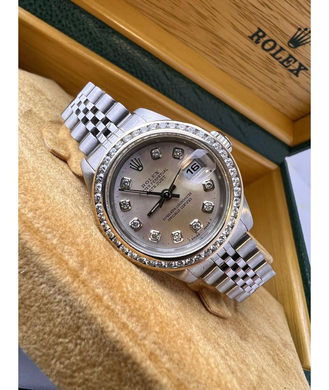 ROLEX Серебряные металлические часы, фото 3
