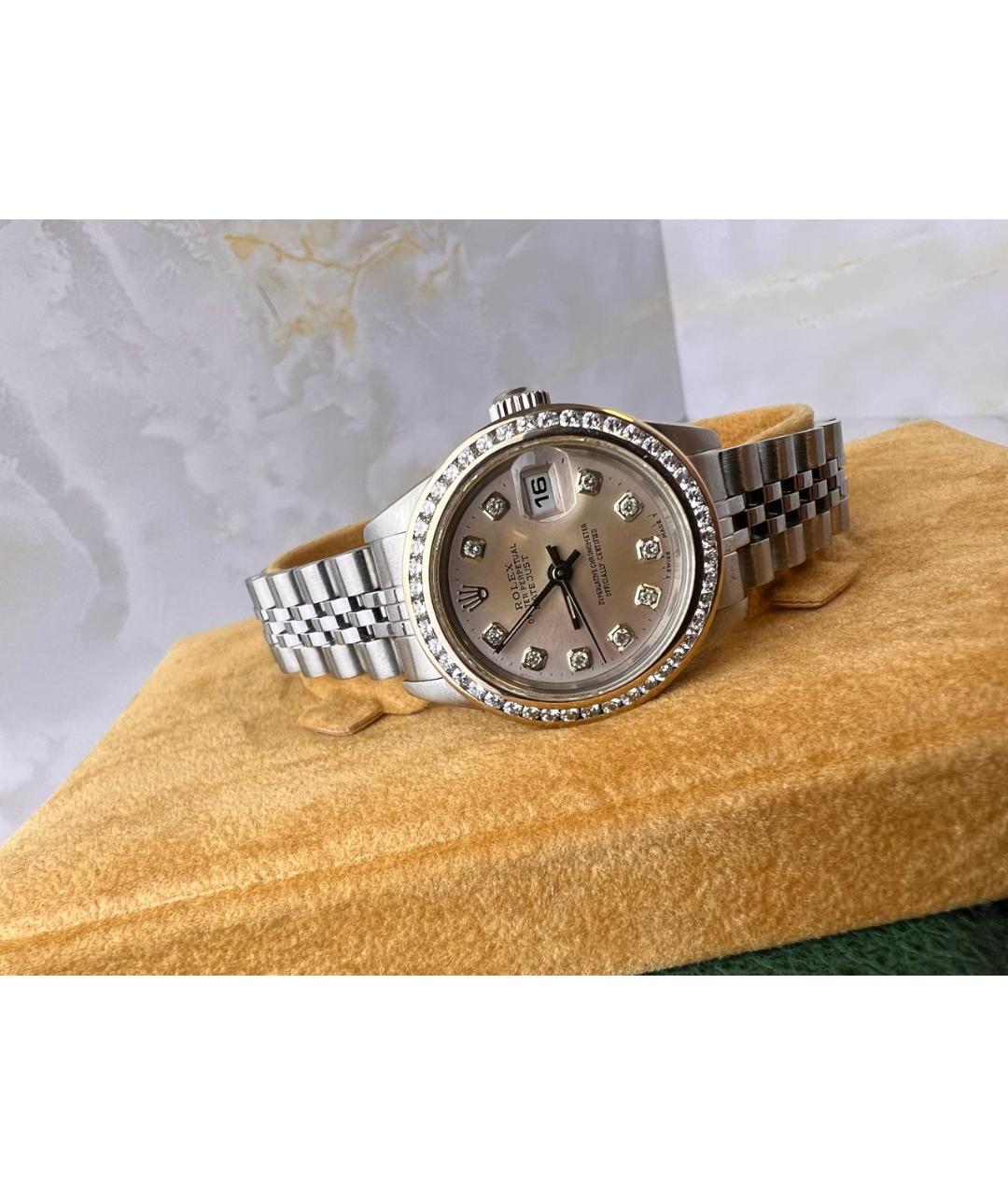 ROLEX Серебряные металлические часы, фото 5