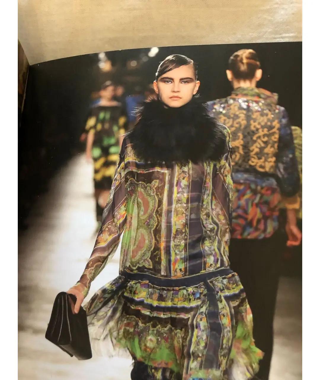 DRIES VAN NOTEN Зеленые шелковое повседневное платье, фото 4