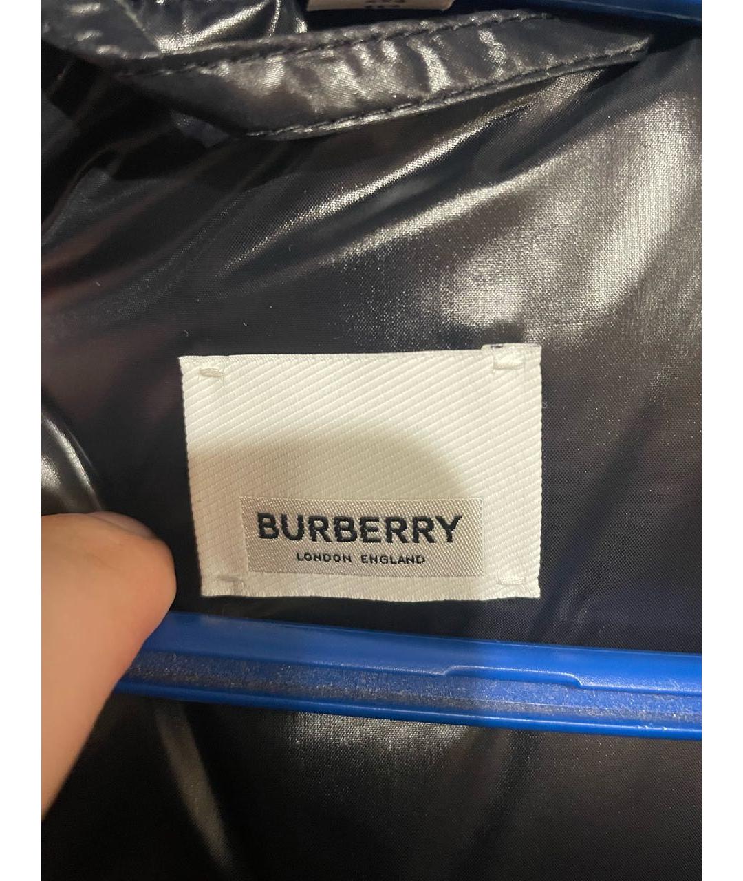 BURBERRY Синий полиамидовый жилет, фото 3