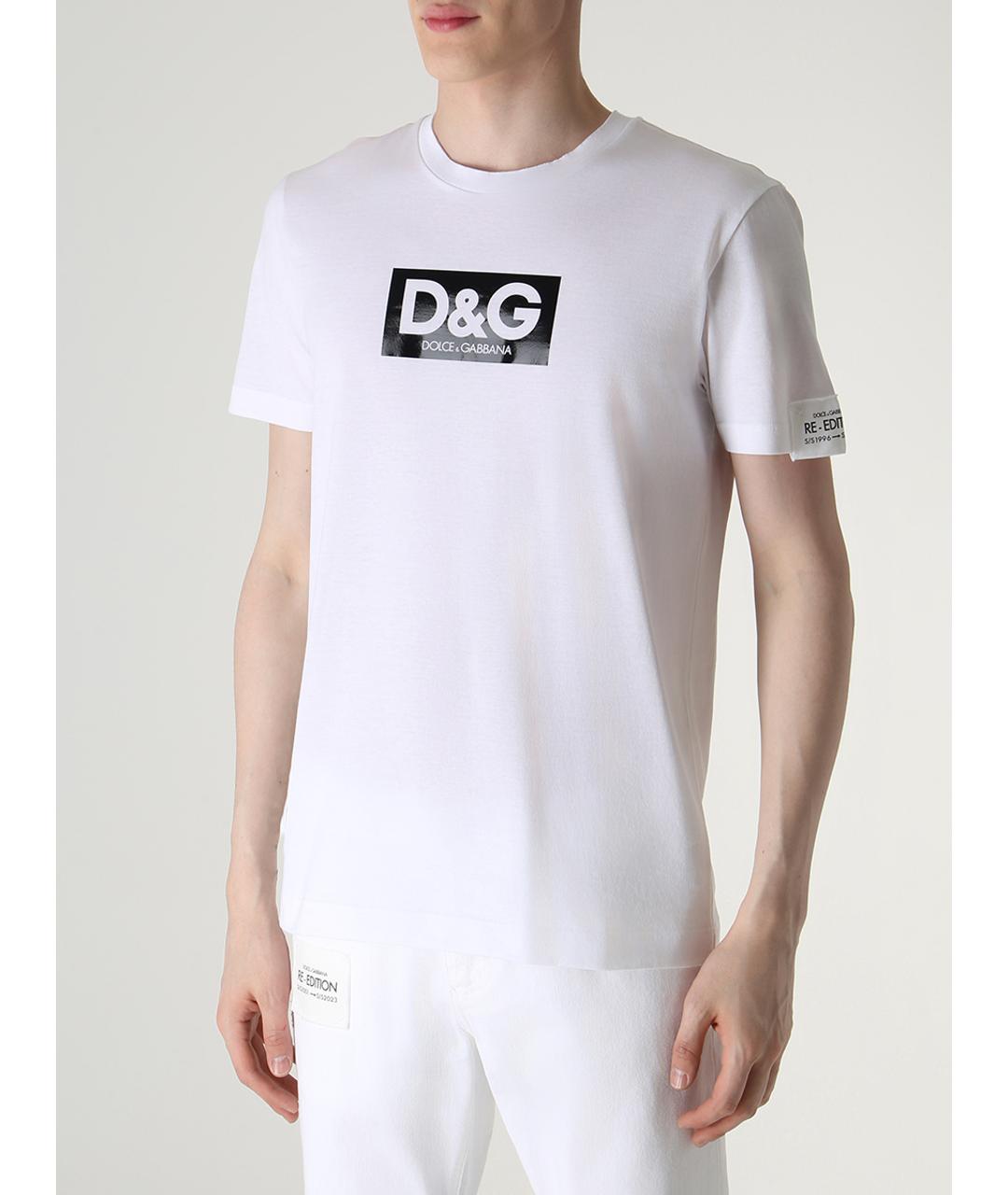 DOLCE&GABBANA Белое поло с длинным рукавом, фото 4