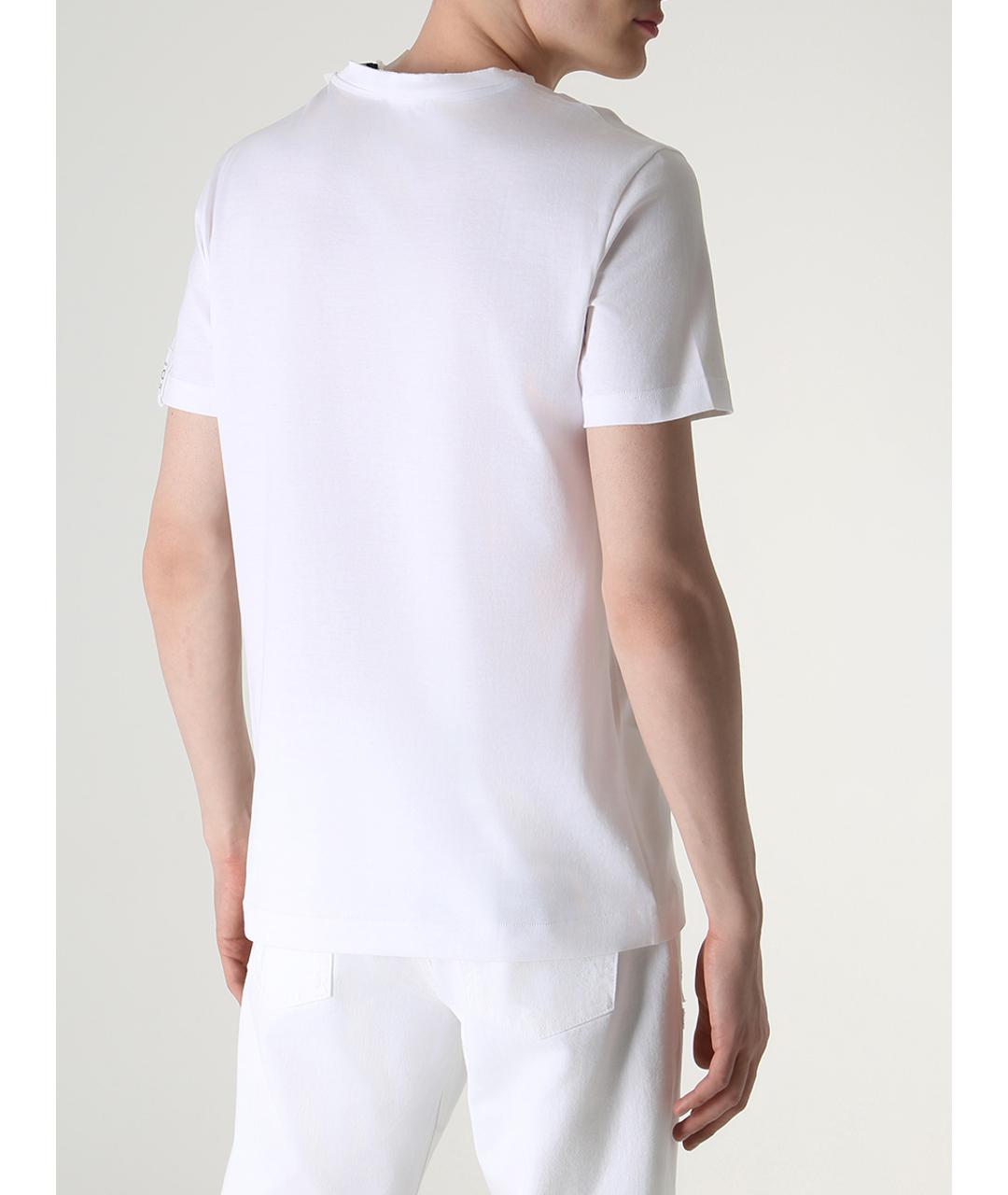 DOLCE&GABBANA Белое поло с длинным рукавом, фото 3