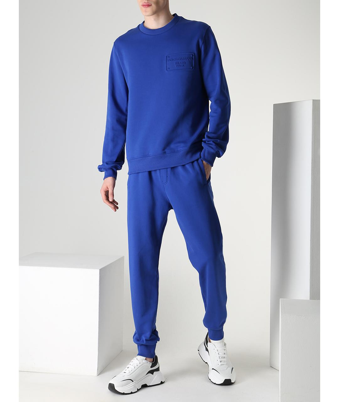 DOLCE&GABBANA Синий повседневный костюм, фото 2