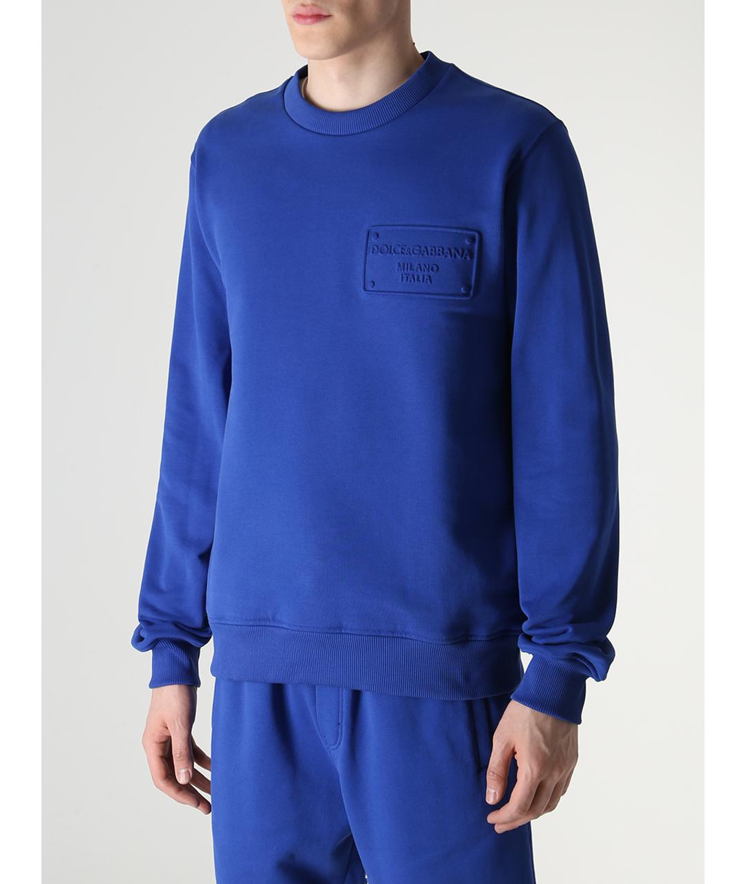 DOLCE&GABBANA Синий повседневный костюм, фото 4