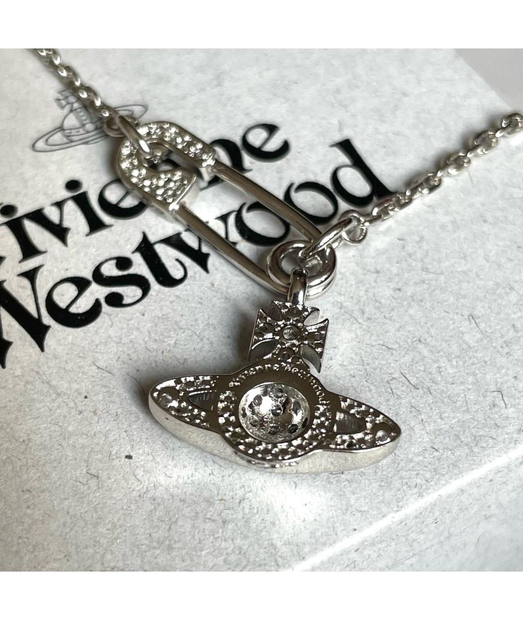 VIVIENNE WESTWOOD Серебряная латунная подвеска, фото 3