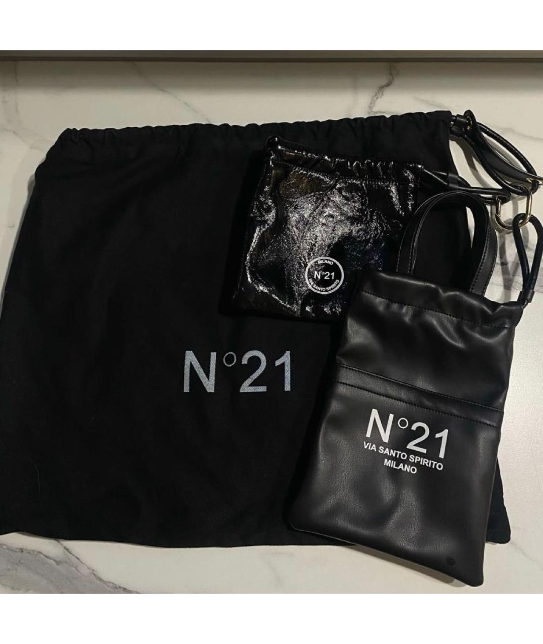 NO. 21 Черная сумка через плечо, фото 5