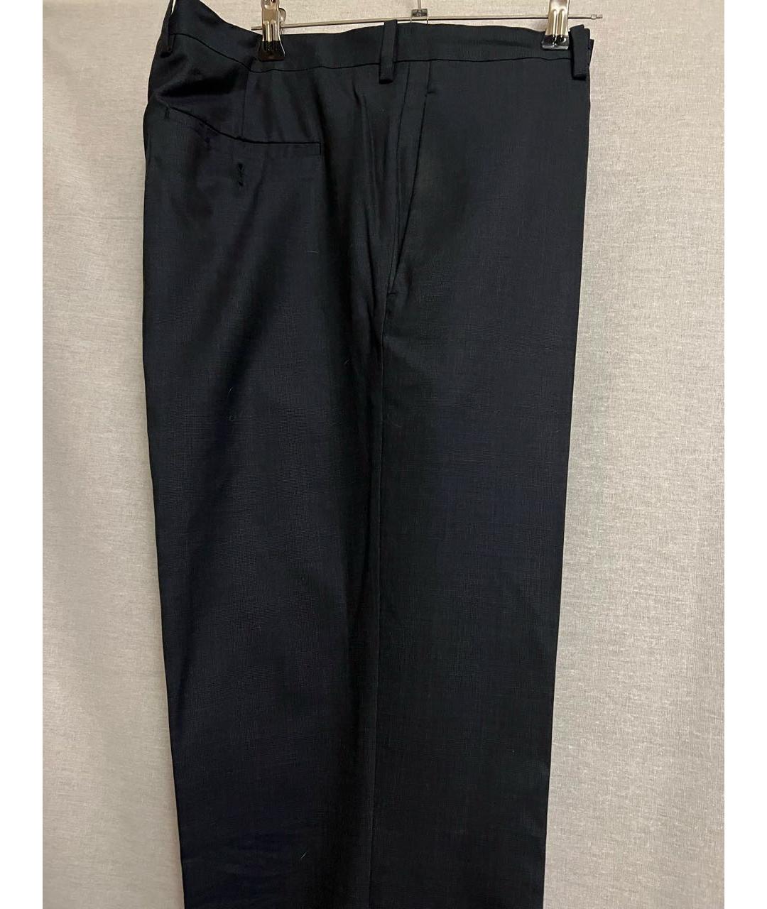 NEIL BARRETT Темно-синие классические брюки, фото 2