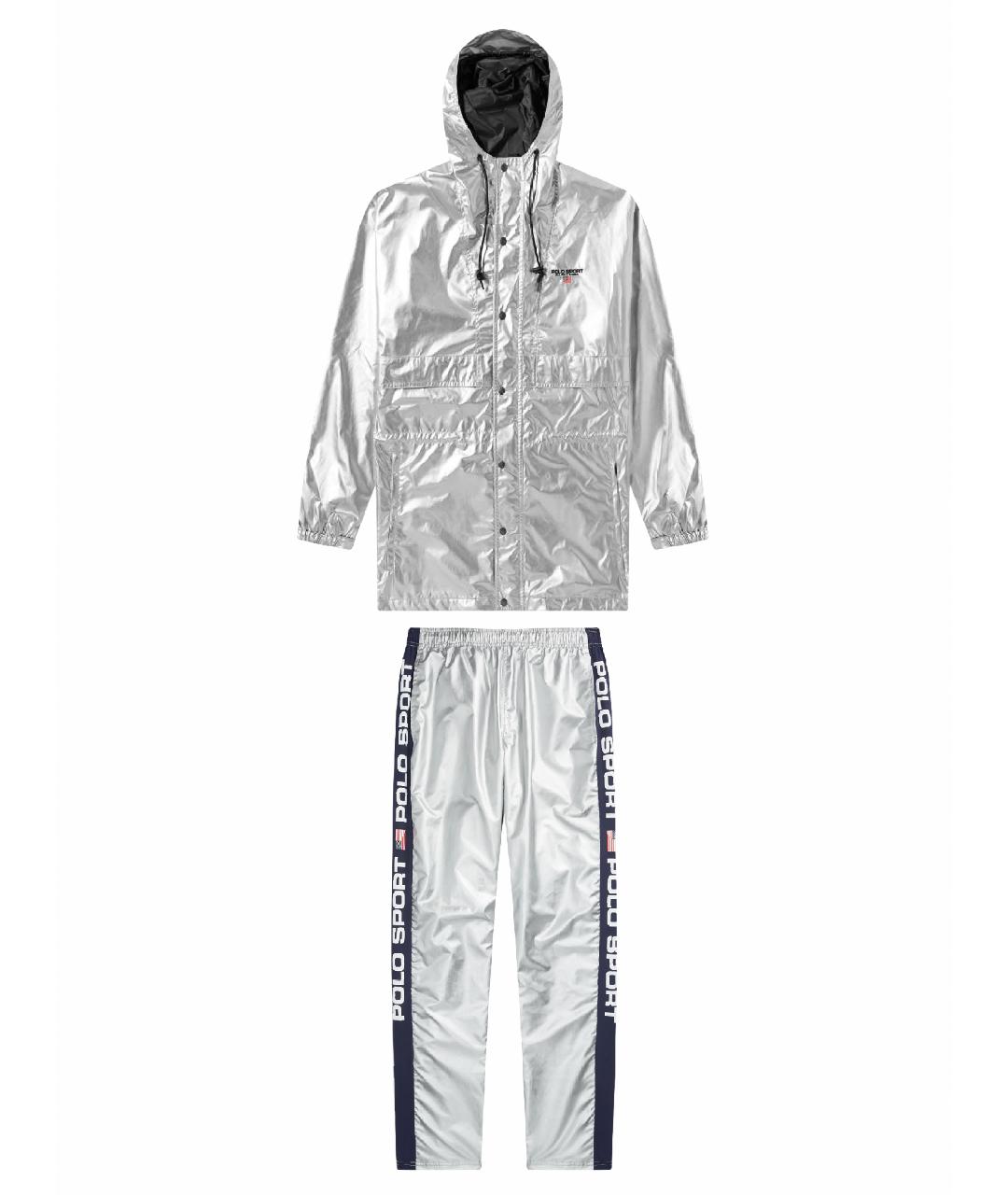 POLO RALPH LAUREN Серебрянный синтетический спортивный костюм, фото 1