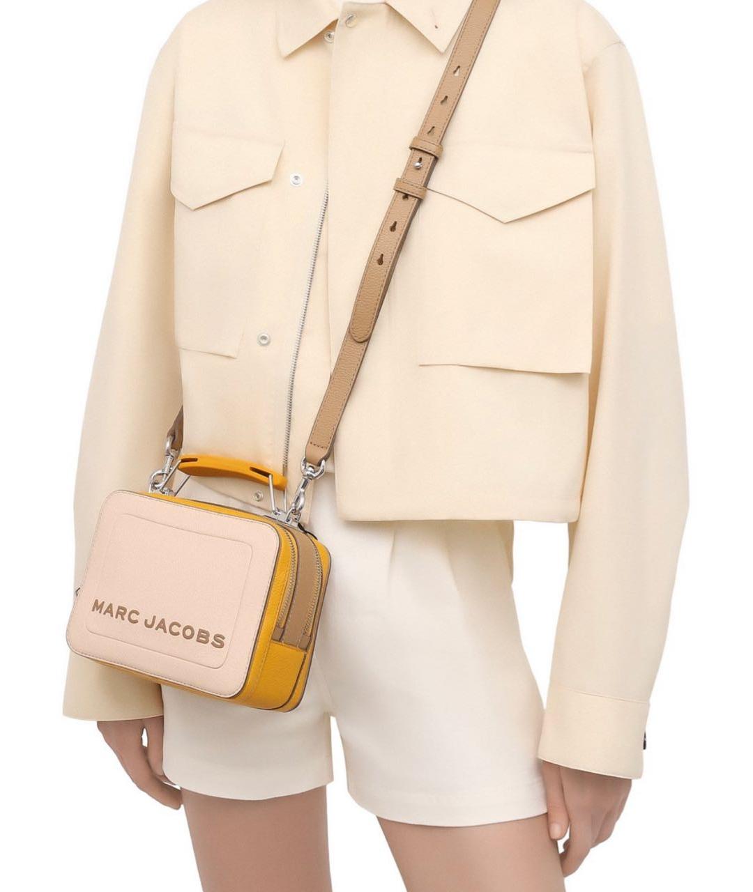 MARC JACOBS Бежевая кожаная сумка тоут, фото 4