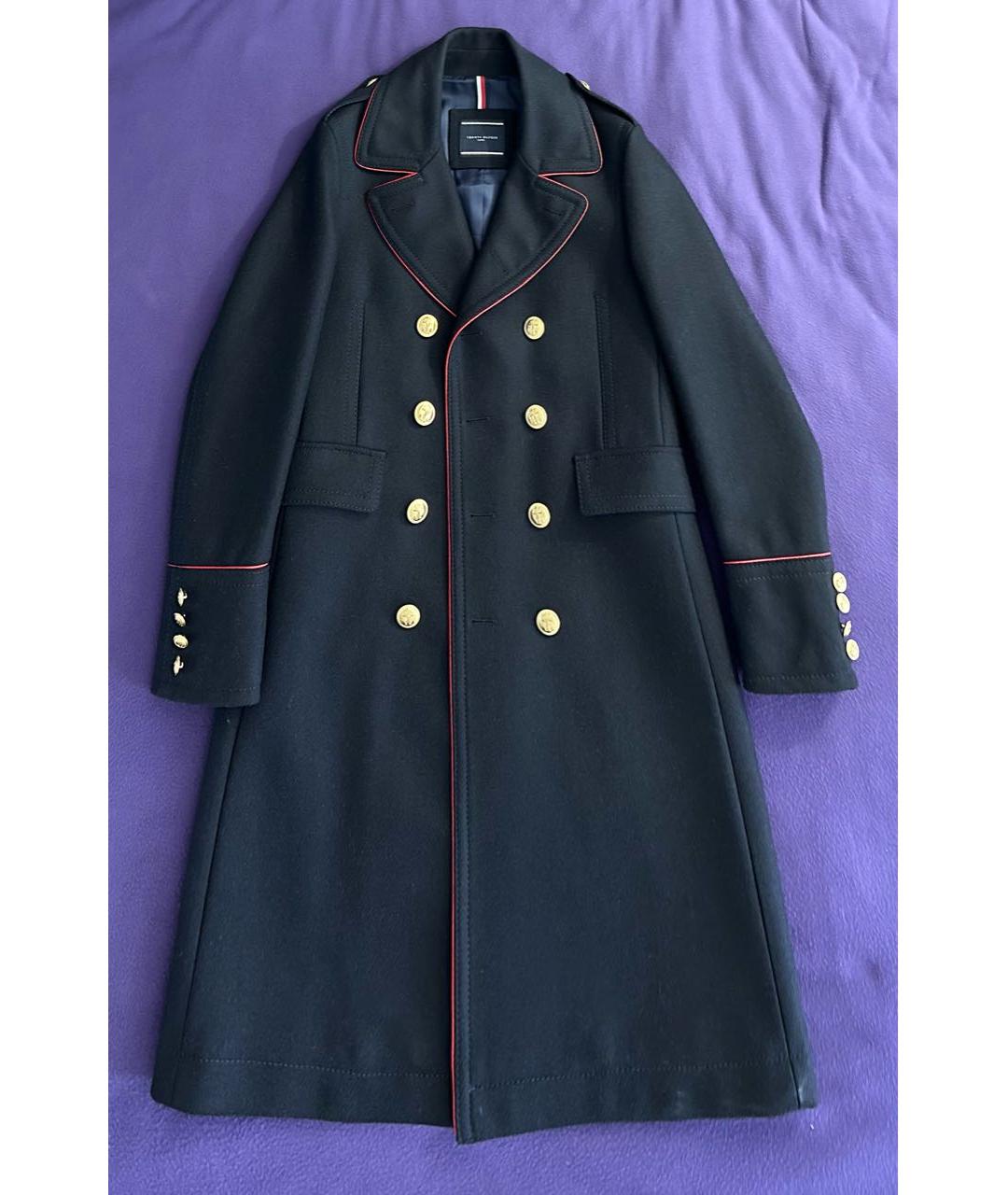 Tommy hilfiger piped store wool military coat