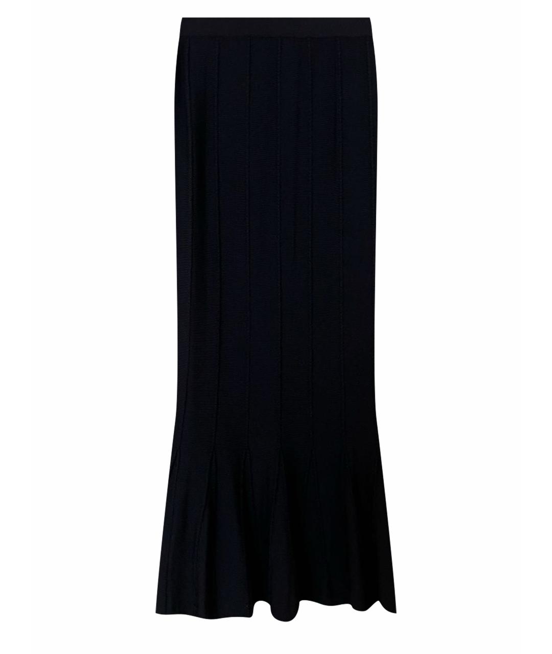 ST. JOHN Темно-синяя юбка макси, фото 1