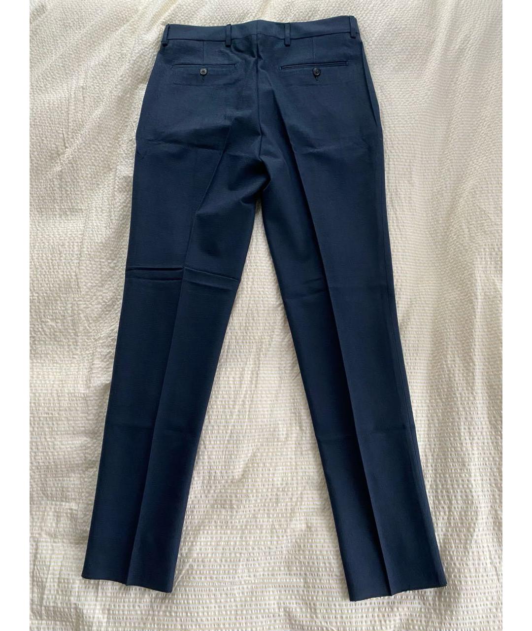 BRIAN DALES Темно-синие хлопковые повседневные брюки, фото 5