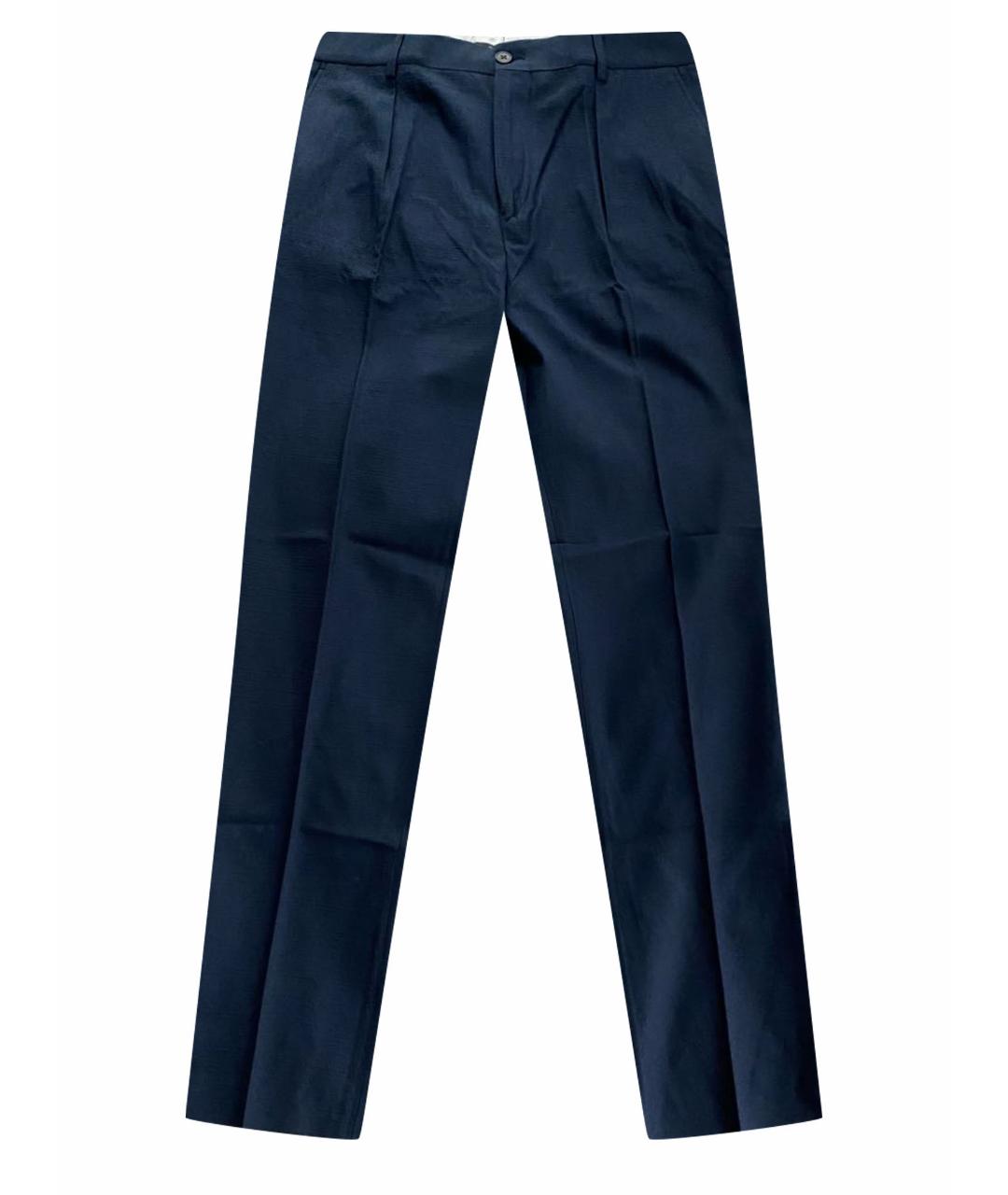 BRIAN DALES Темно-синие хлопковые повседневные брюки, фото 1