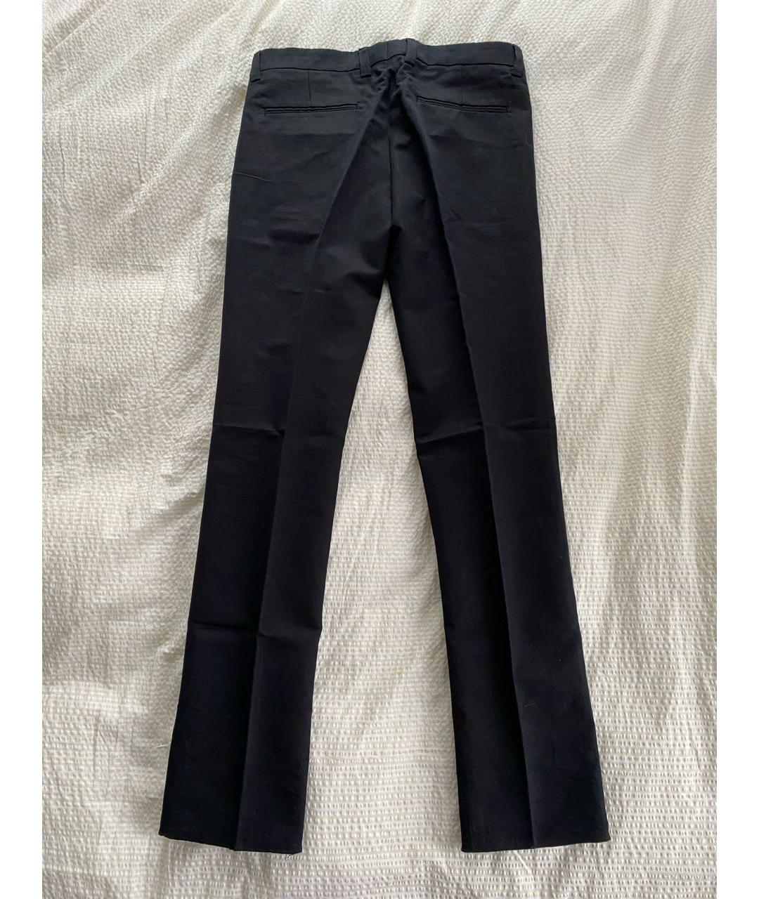 PAOLO PECORA Черные повседневные брюки, фото 4