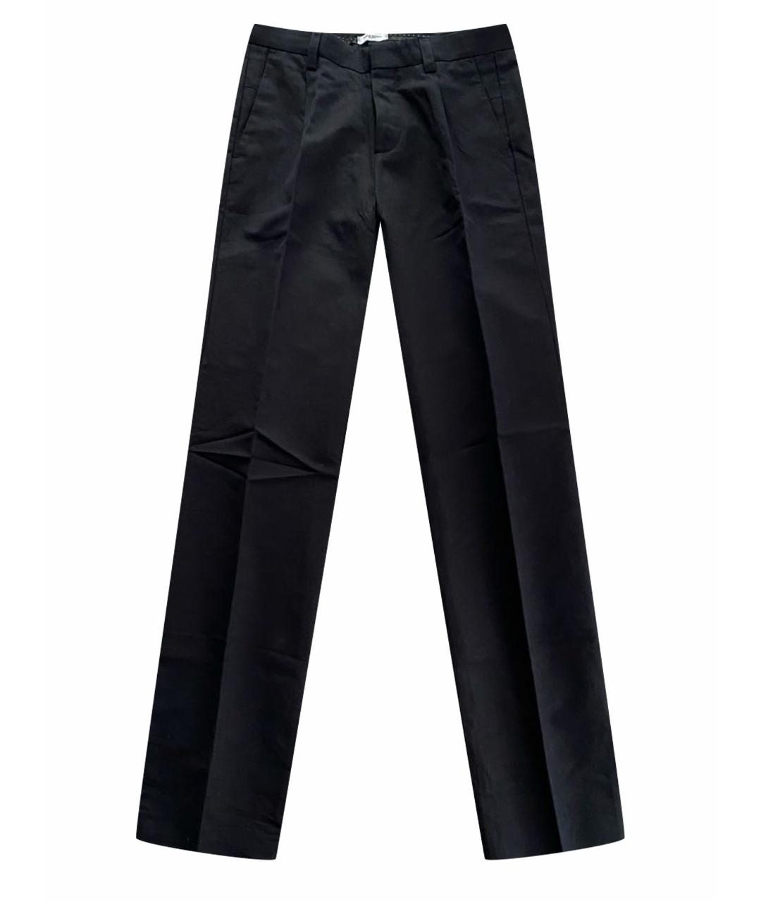 PAOLO PECORA Черные повседневные брюки, фото 1