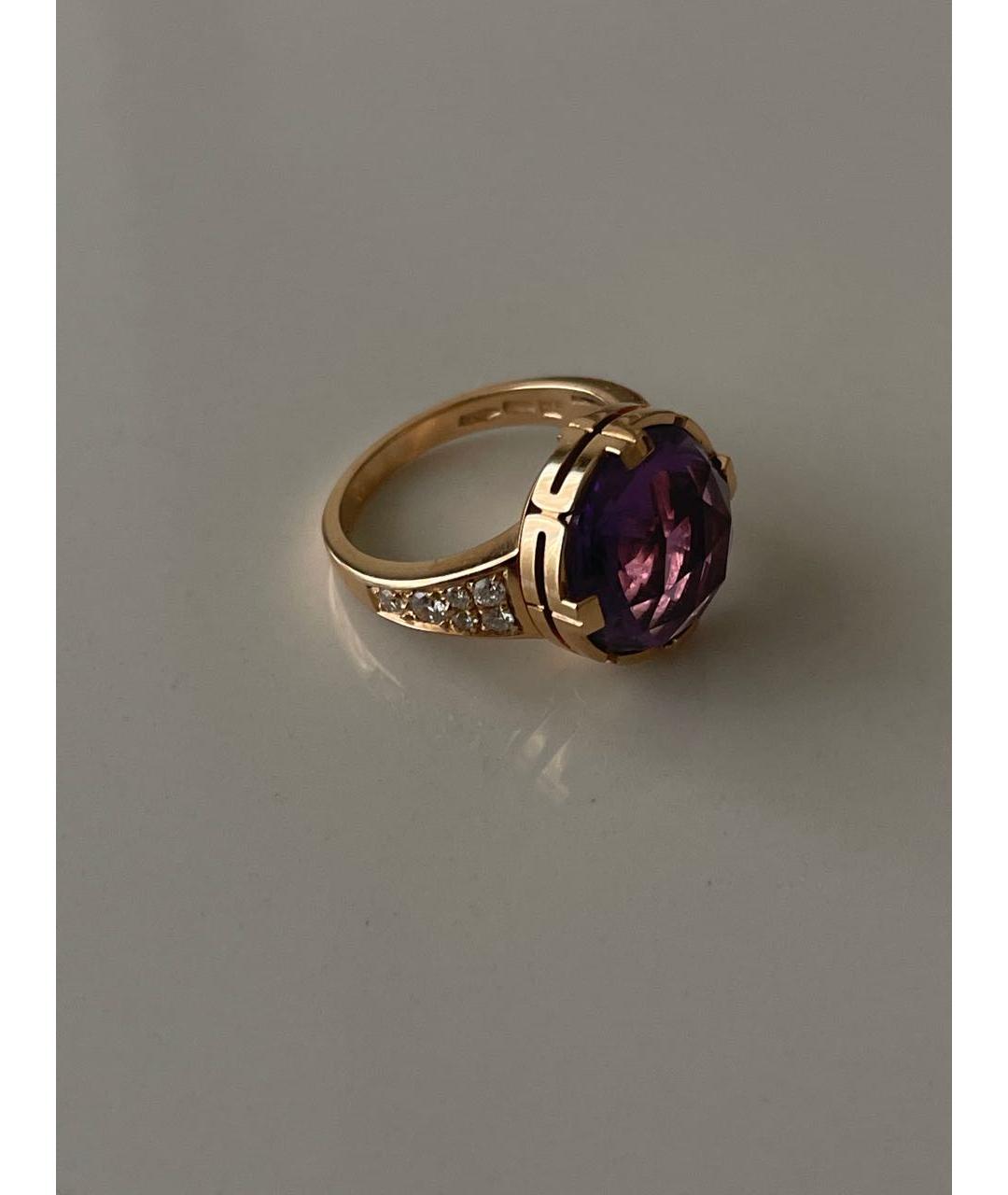 BVLGARI Фиолетовое кольцо из розового золота, фото 3