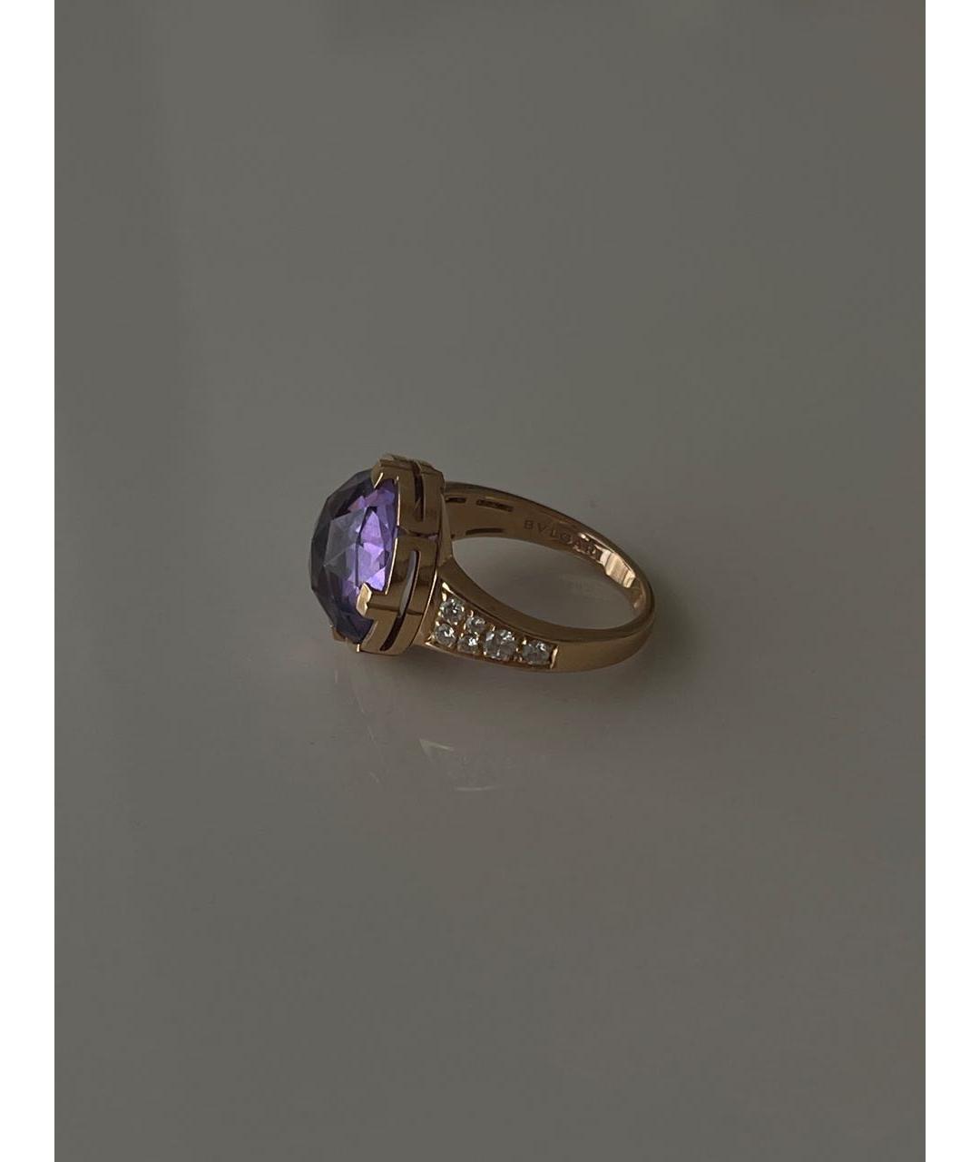 BVLGARI Фиолетовое кольцо из розового золота, фото 6