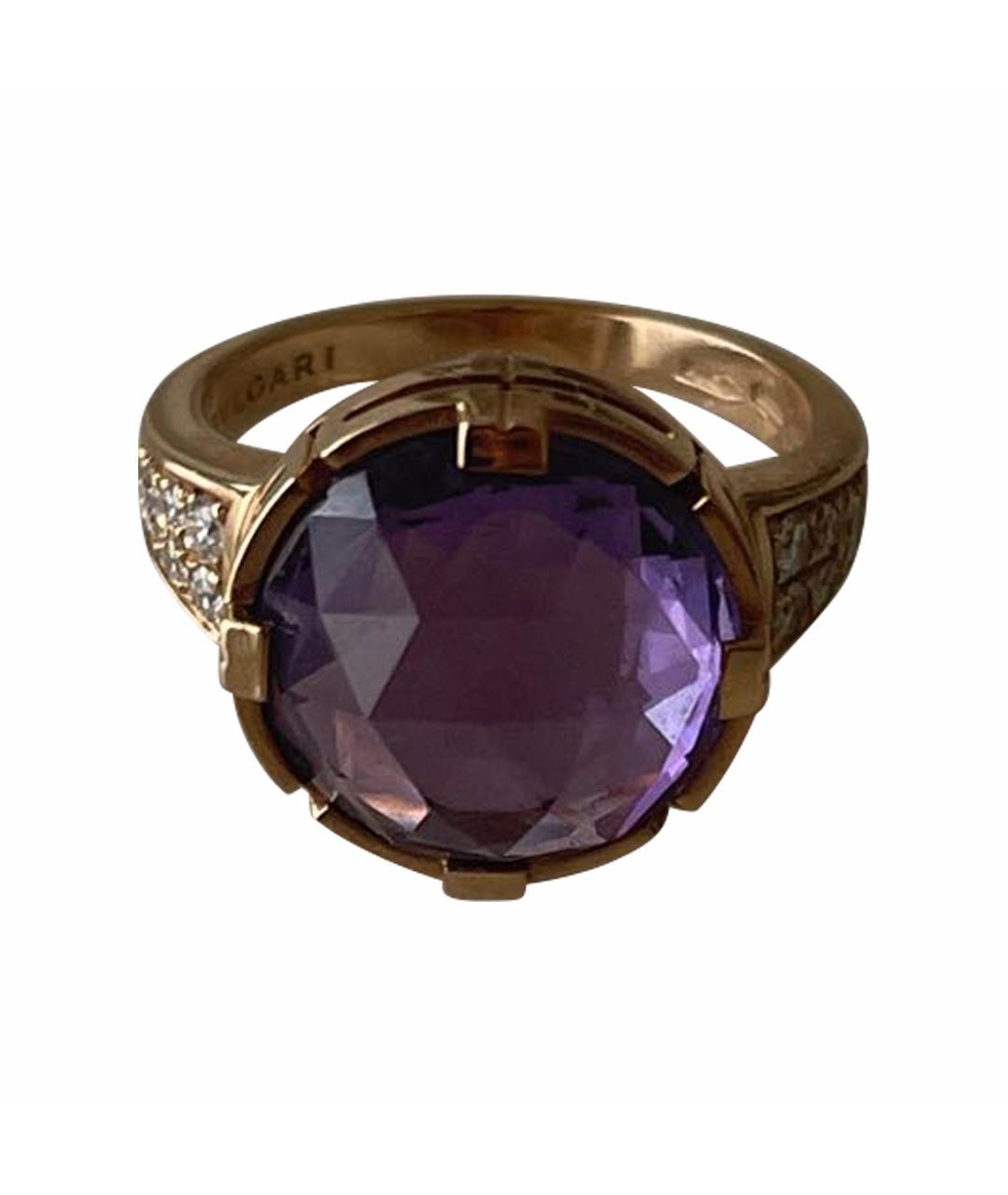 BVLGARI Фиолетовое кольцо из розового золота, фото 1