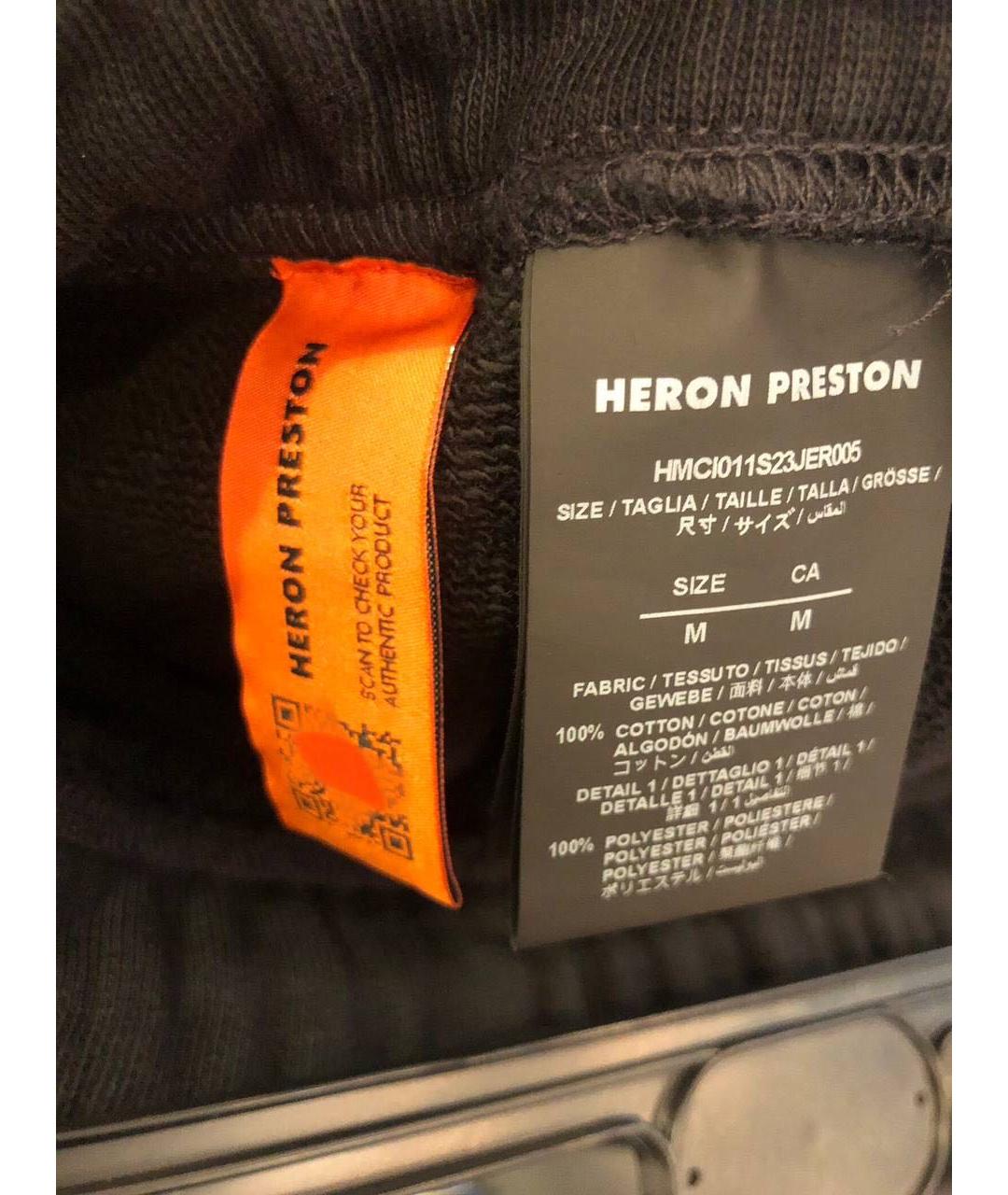 HERON PRESTON Черные хлопковые шорты, фото 5