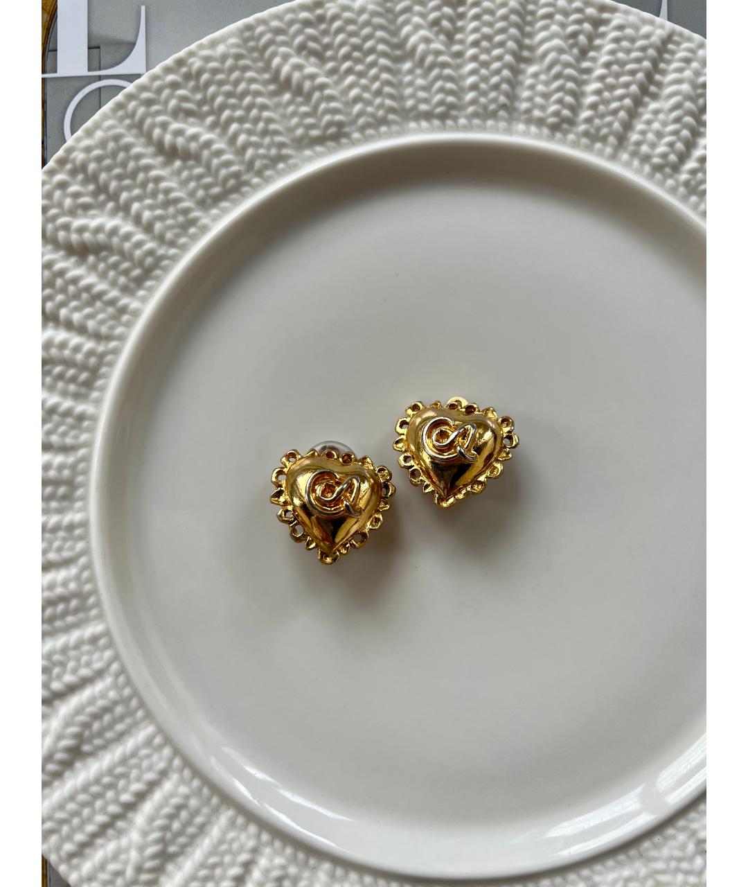 CHRISTIAN LACROIX Золотые металлические клипсы, фото 3