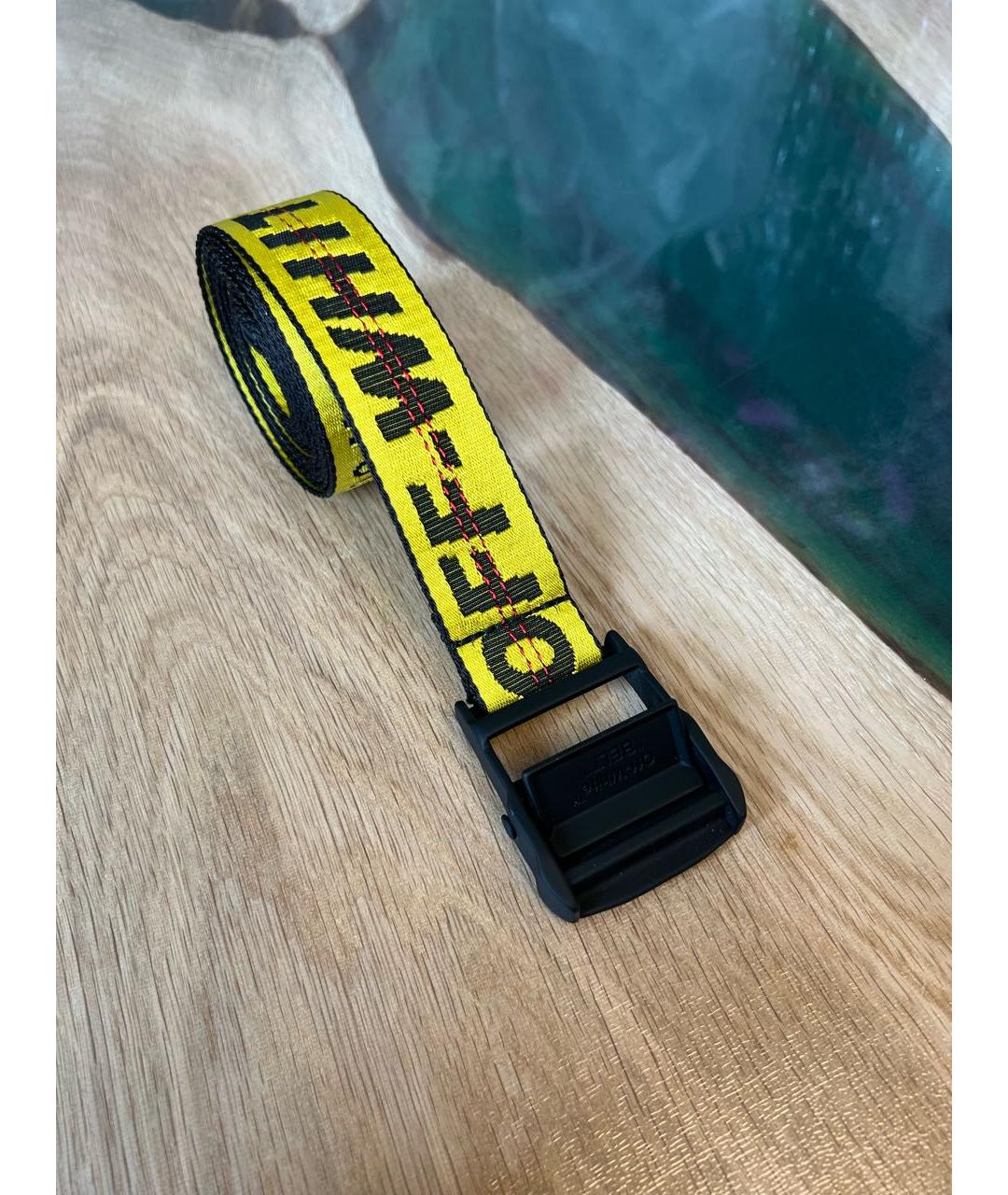 OFF-WHITE Желтый ремень, фото 6