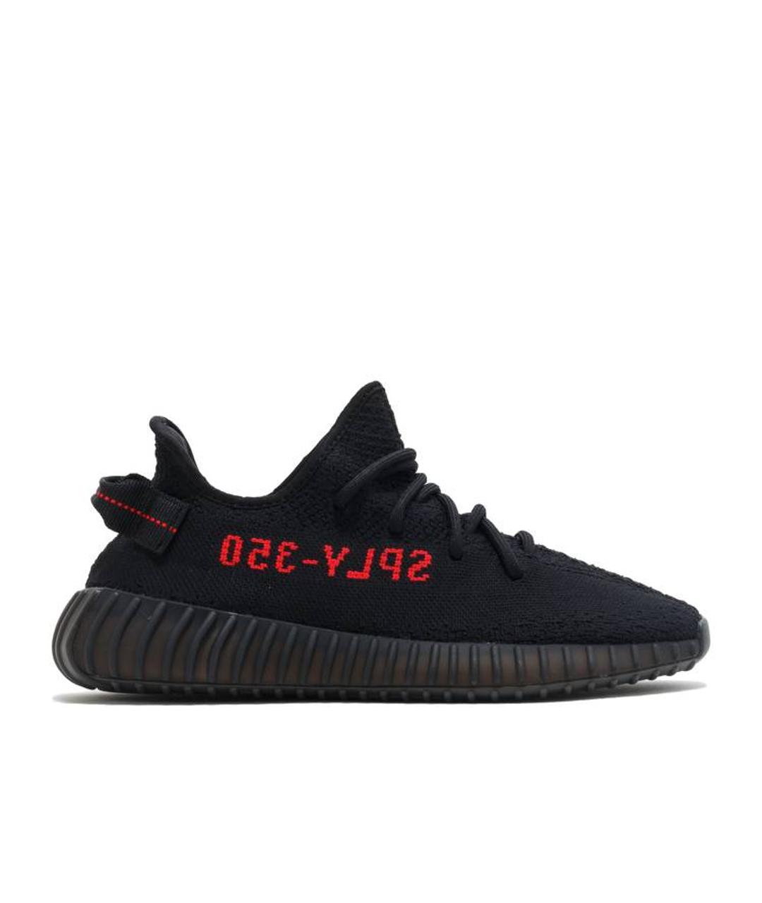 ADIDAS YEEZY Черные текстильные низкие кроссовки / кеды, фото 2