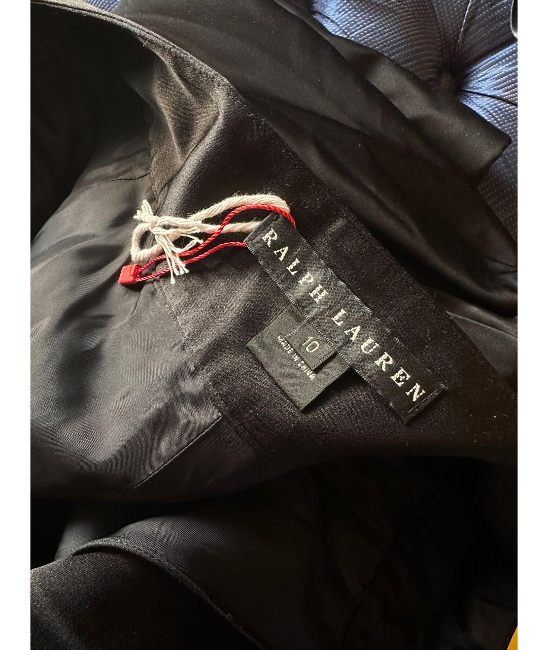RALPH LAUREN COLLECTION Черная шелковая юбка макси, фото 3