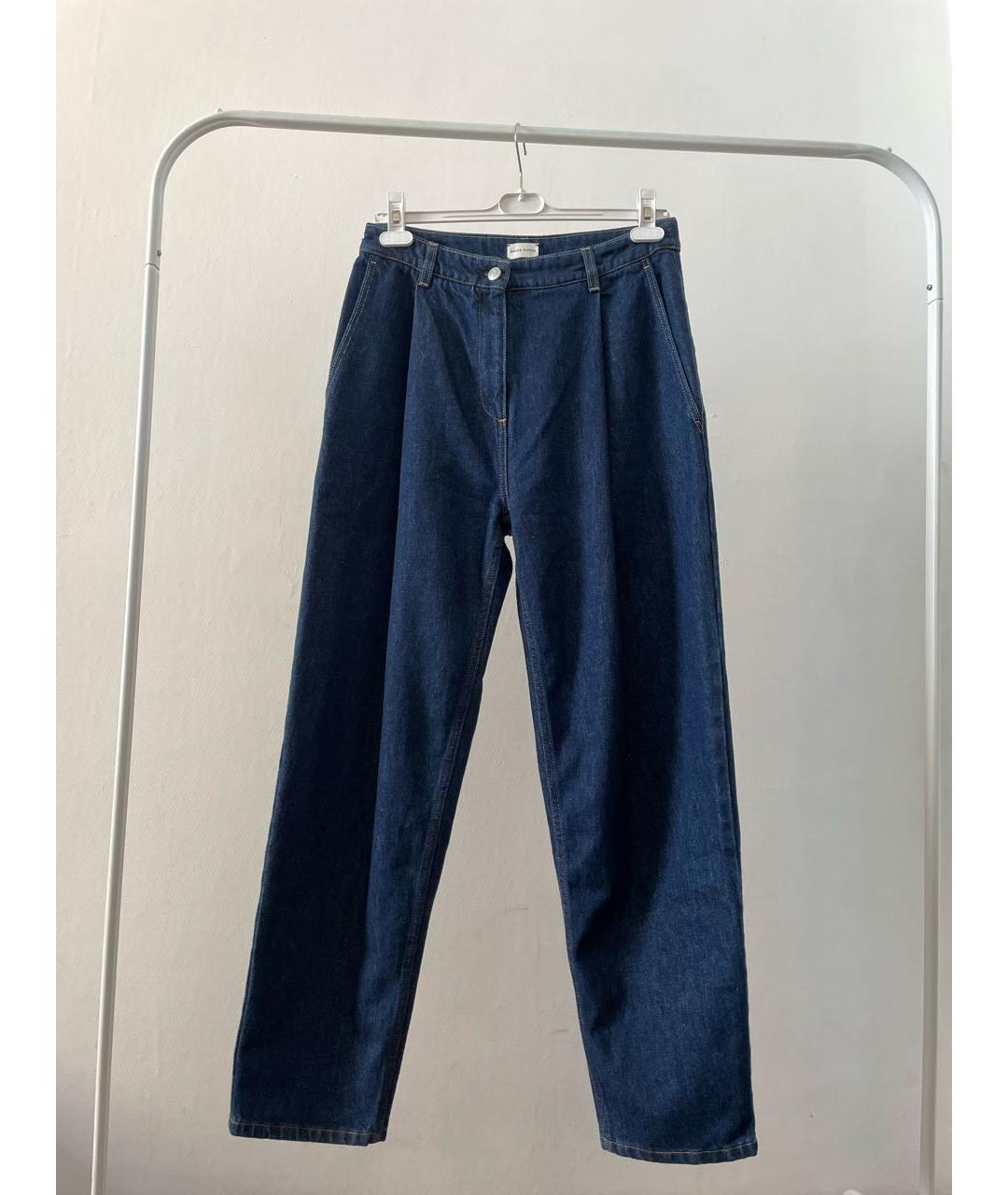 MAGDA BUTRYM Темно-синие хлопковые прямые джинсы, фото 7