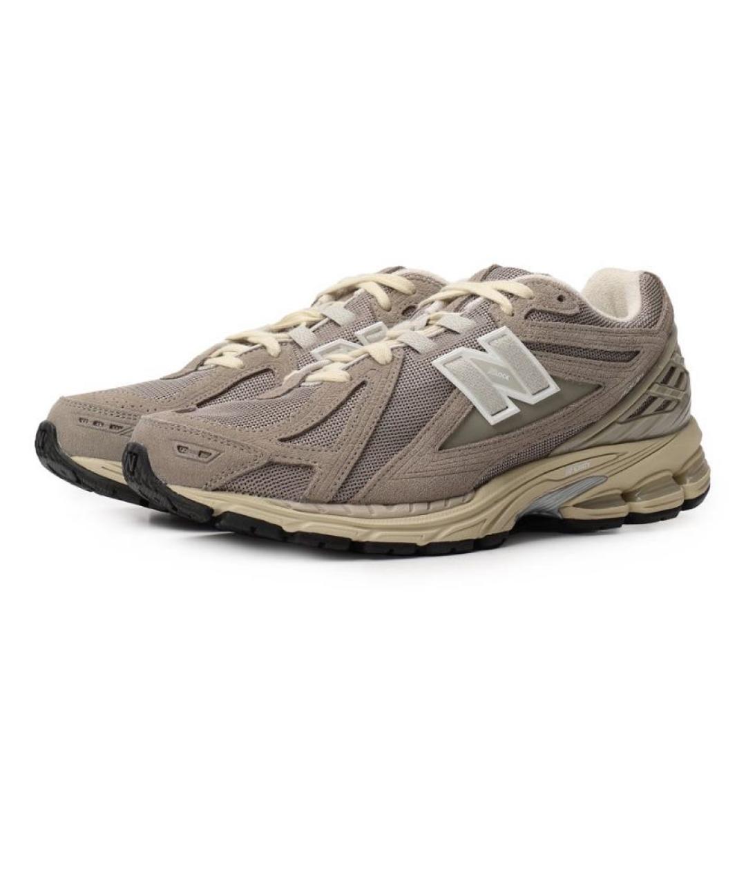 NEW BALANCE Бежевые замшевые низкие кроссовки / кеды, фото 2