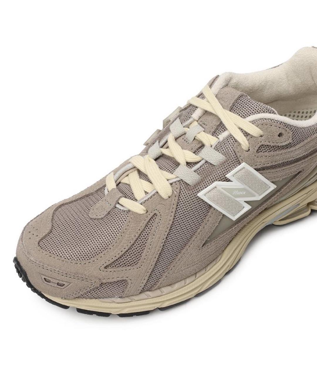 NEW BALANCE Бежевые замшевые низкие кроссовки / кеды, фото 6