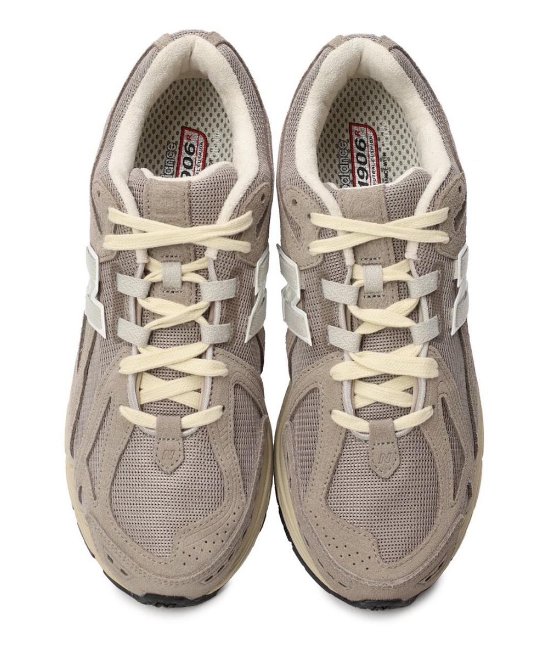 NEW BALANCE Бежевые замшевые низкие кроссовки / кеды, фото 3
