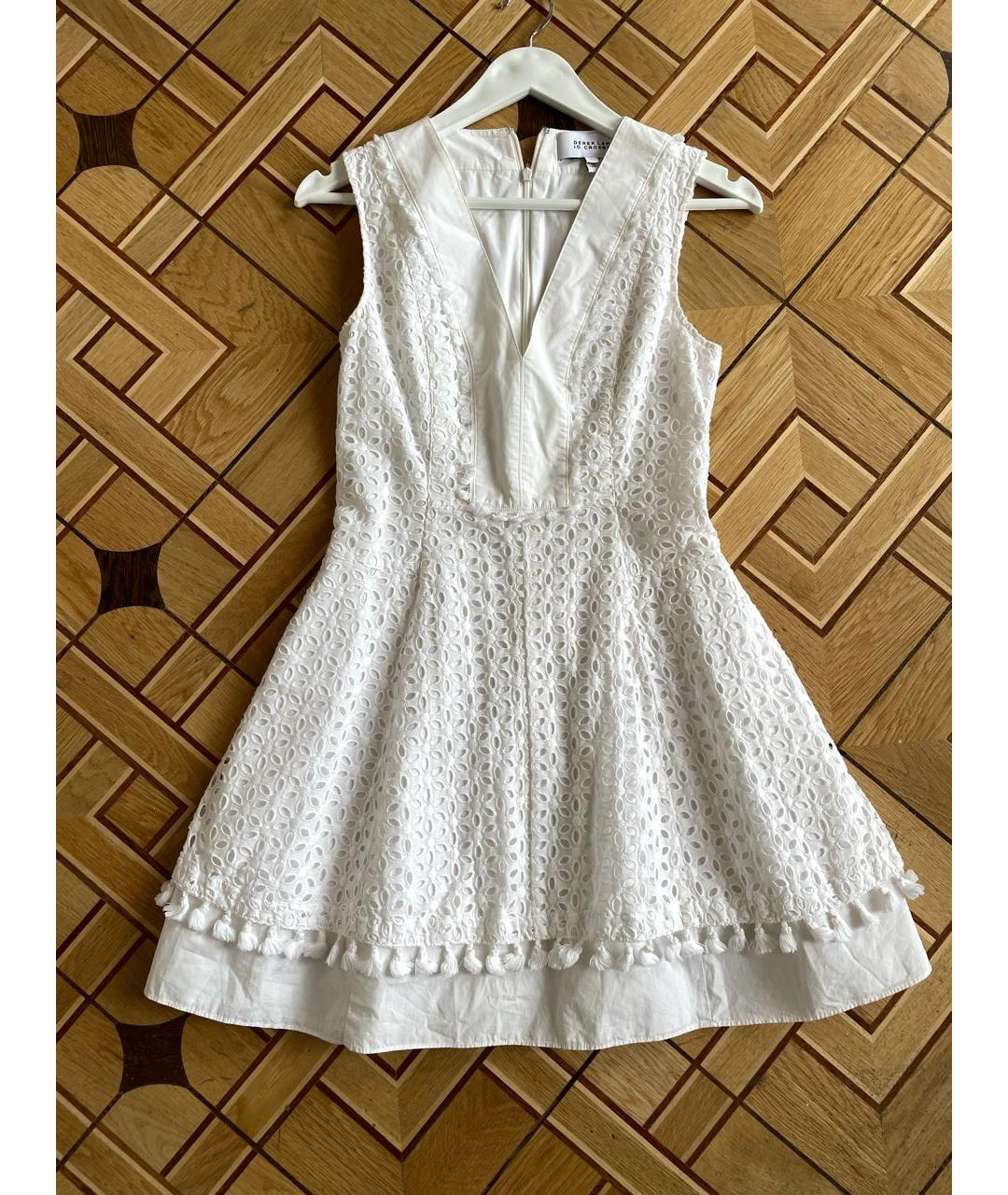 DEREK LAM 10 CROSBY Белое повседневное платье, фото 5