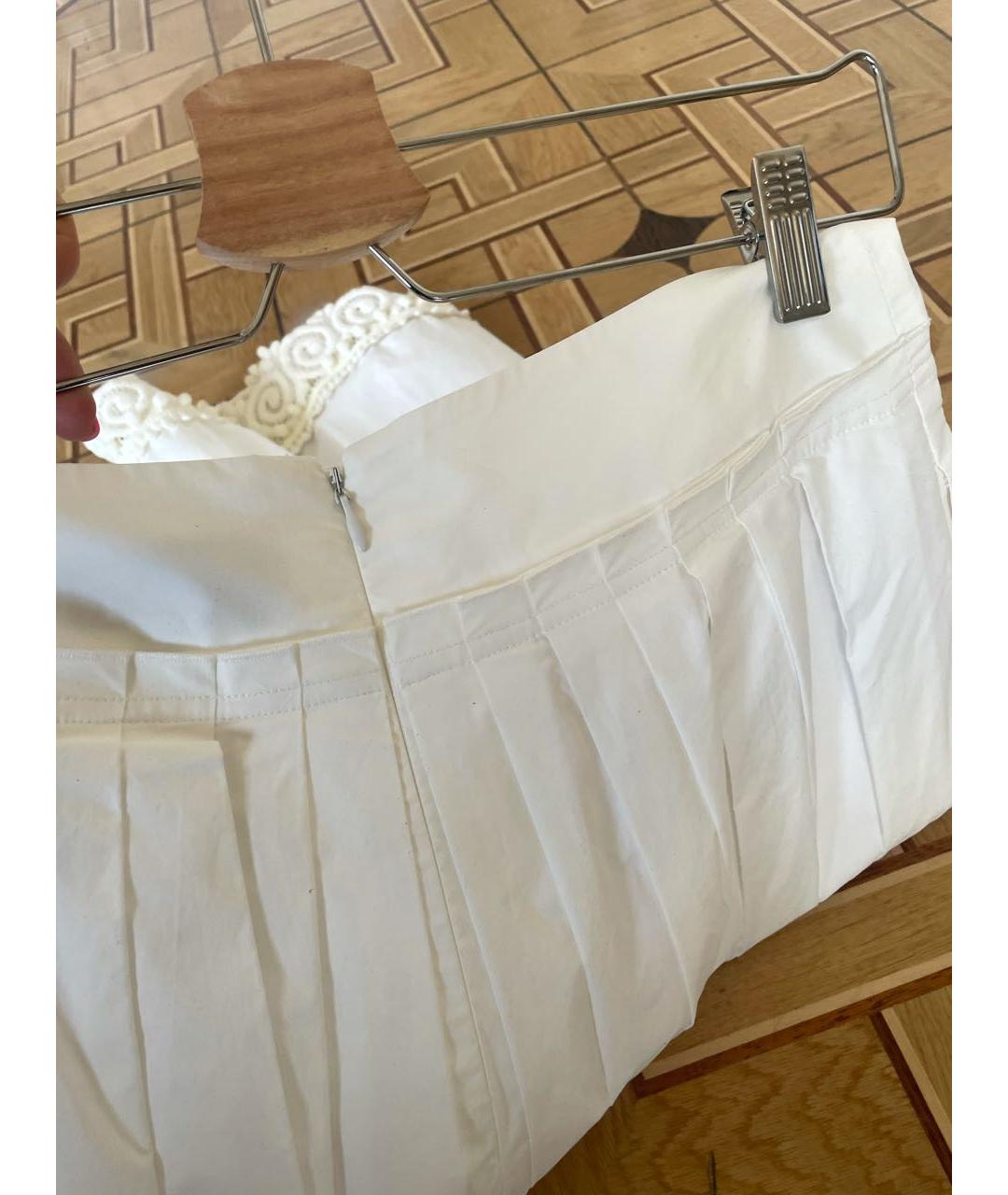 DEREK LAM 10 CROSBY Белая юбка миди, фото 3