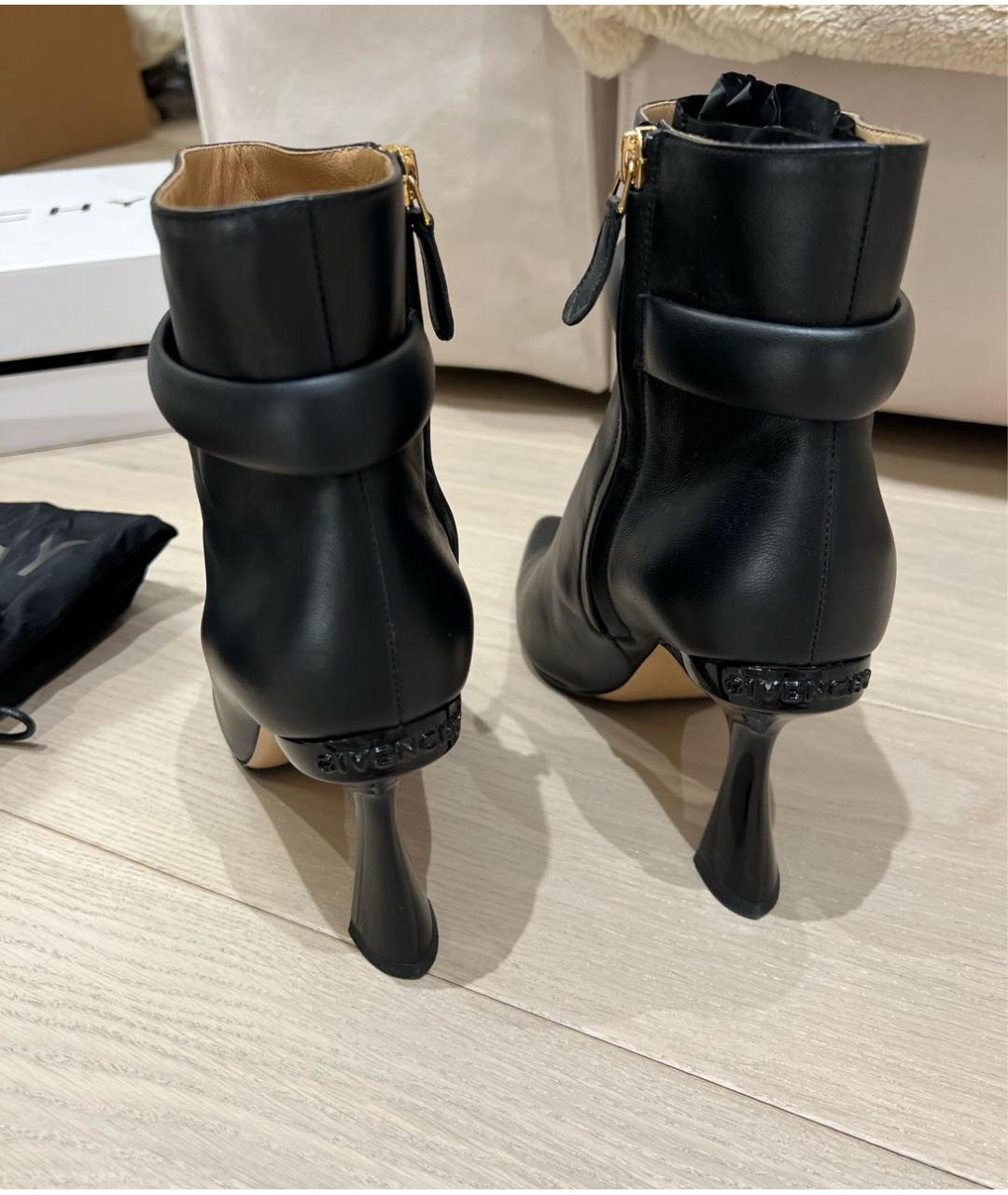 GIVENCHY Черные кожаные ботильоны, фото 5