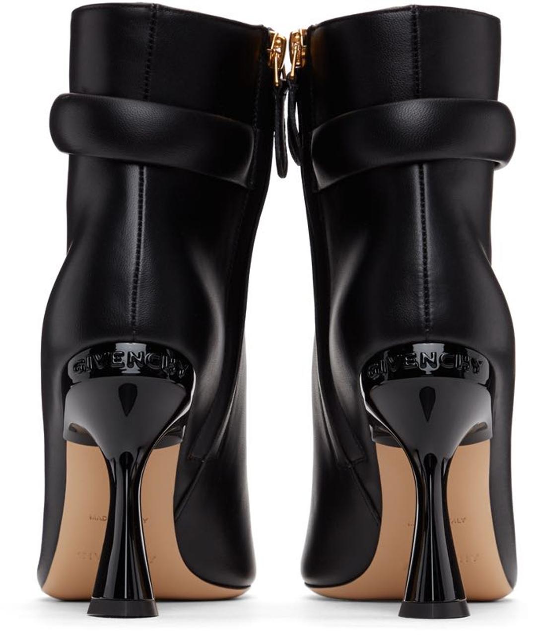 GIVENCHY Черные кожаные ботильоны, фото 3