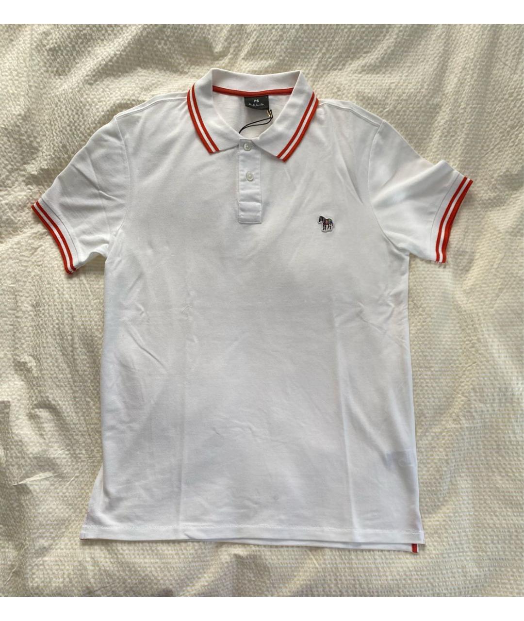 PS BY PAUL SMITH Белое хлопковое поло с коротким рукавом, фото 7