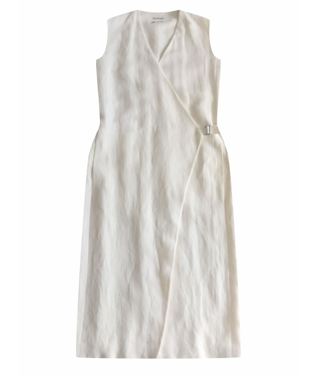 HERMES PRE-OWNED Бежевое льняное повседневное платье, фото 1