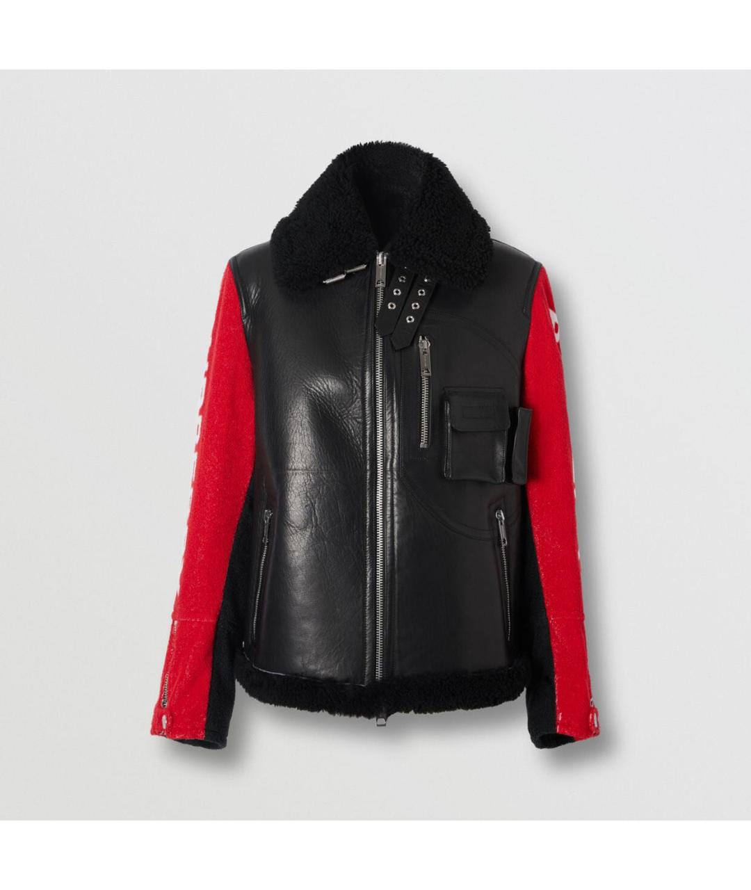BURBERRY Мульти кожаная дубленка, фото 7