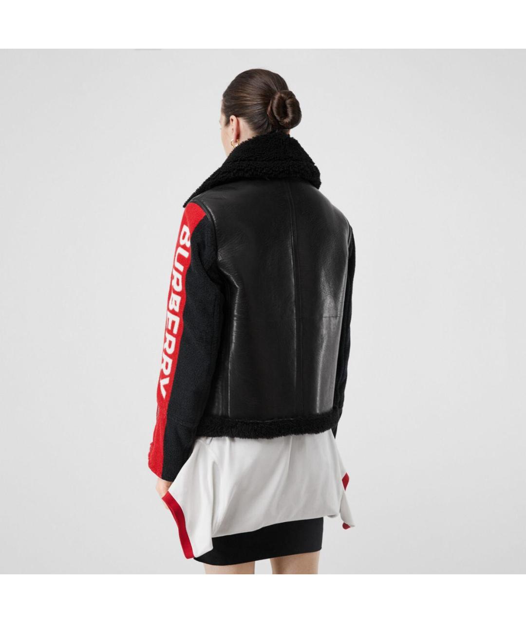 BURBERRY Мульти кожаная дубленка, фото 5