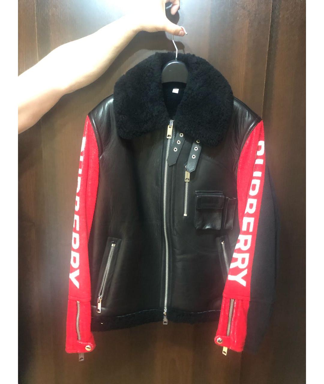 BURBERRY Мульти кожаная дубленка, фото 2