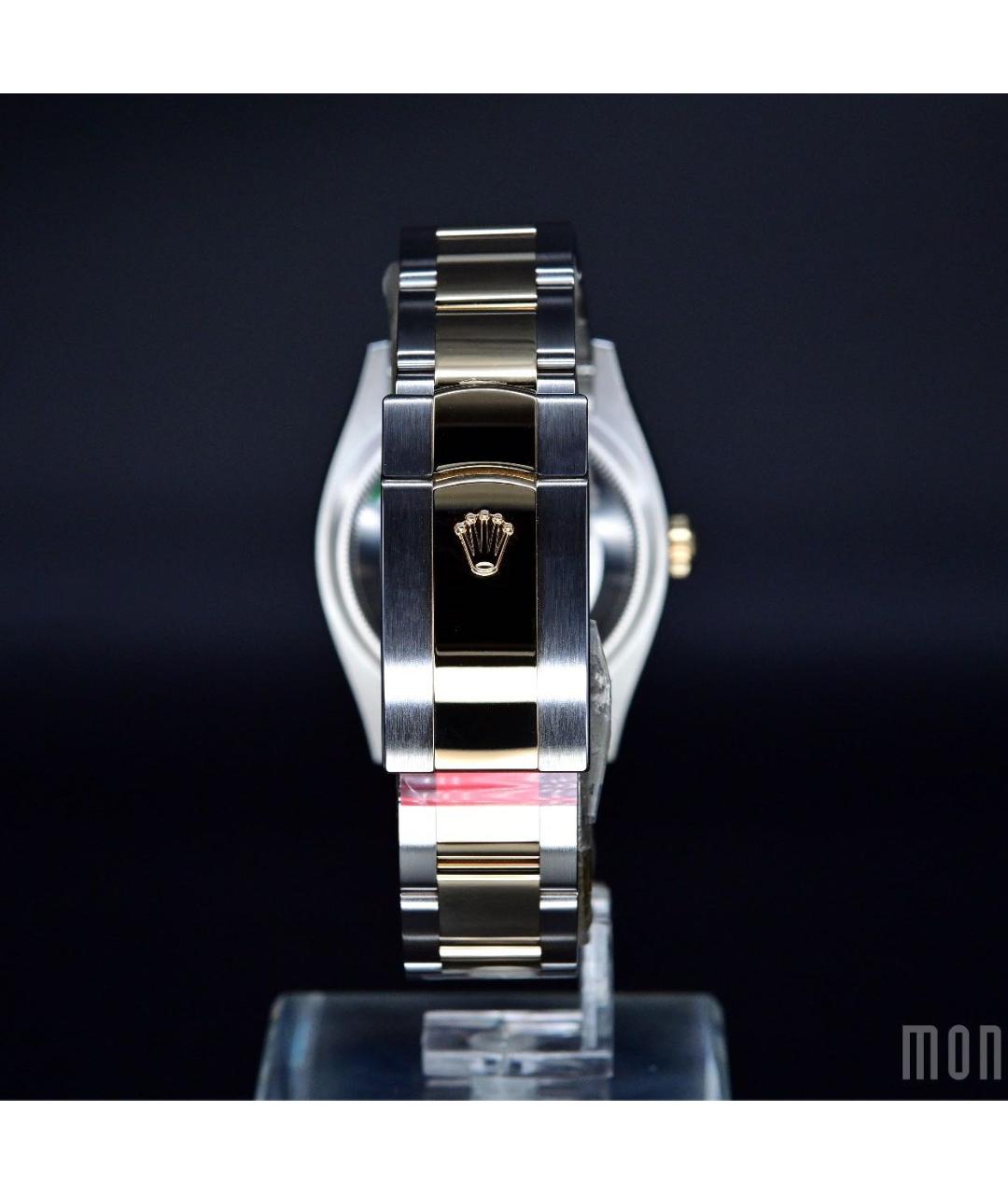 ROLEX Зеленые часы из желтого золота, фото 4