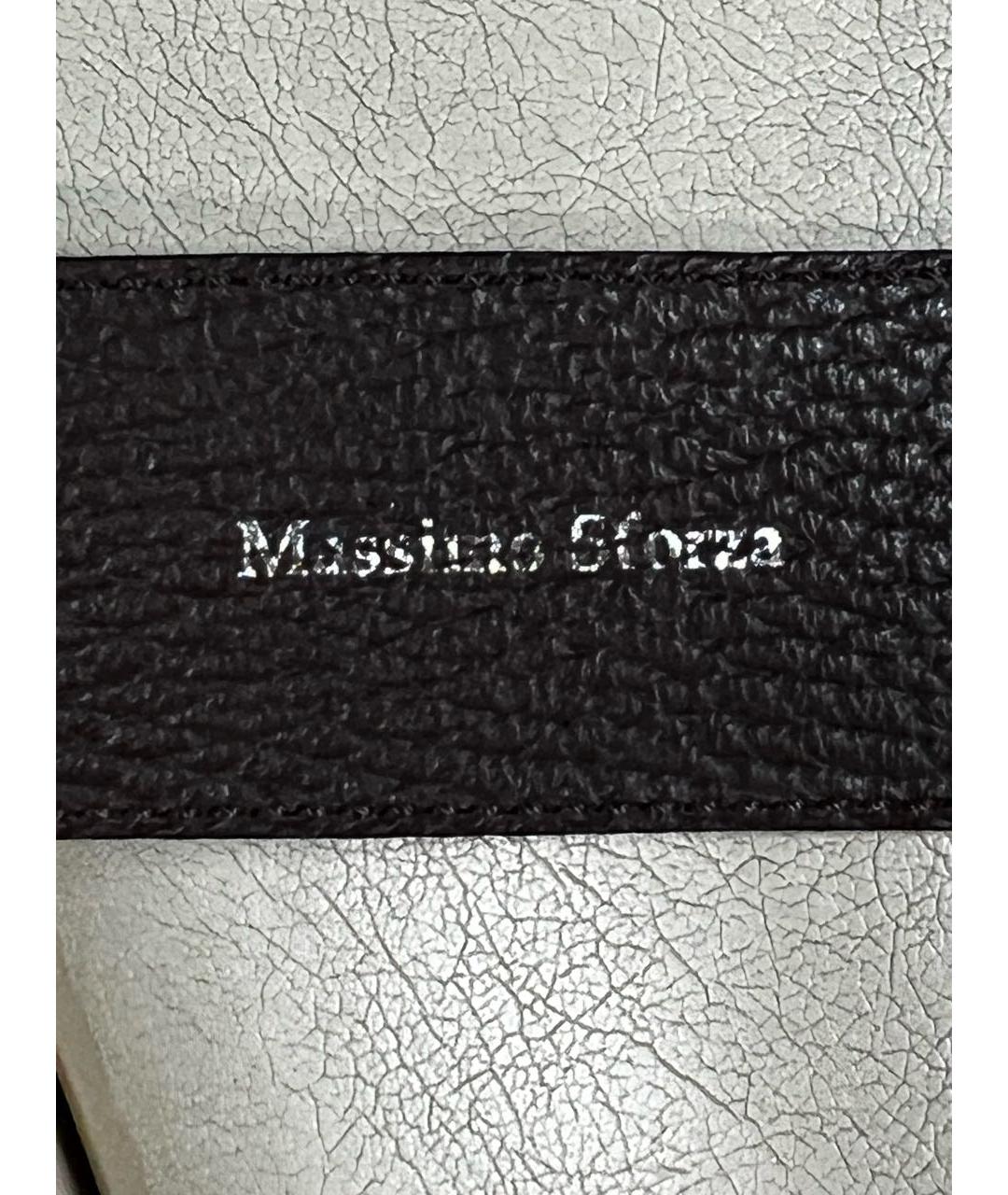 MASSIMO SFORZA Темно-синий кожаный ремень, фото 3