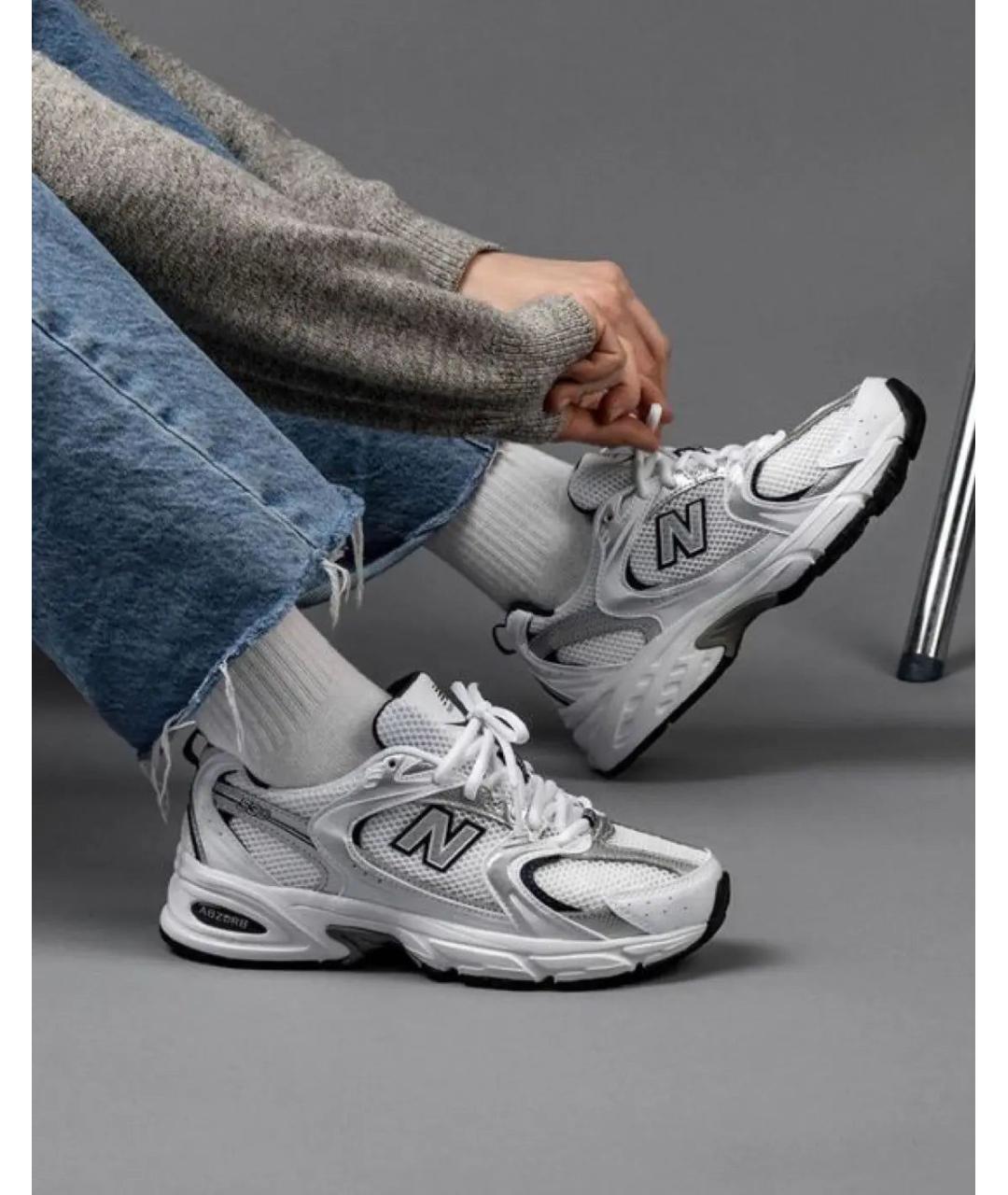 NEW BALANCE Белые низкие кроссовки / кеды, фото 5