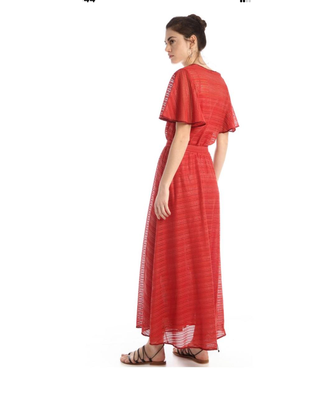 MAX MARA Красное полиэстеровое платье, фото 7