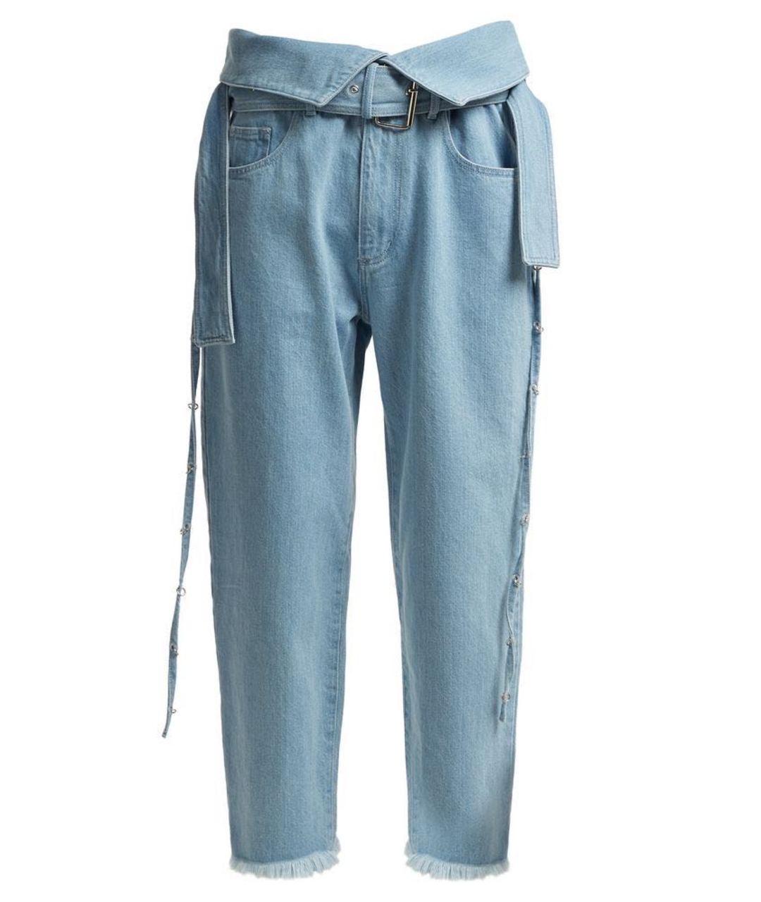 MARQUES' ALMEIDA Голубые хлопковые прямые джинсы, фото 1