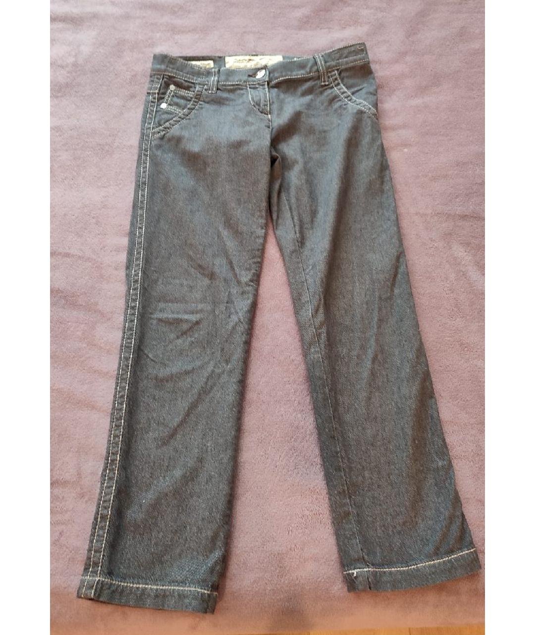 JACOB COHEN Серые хлопко-кашемировые прямые джинсы, фото 6