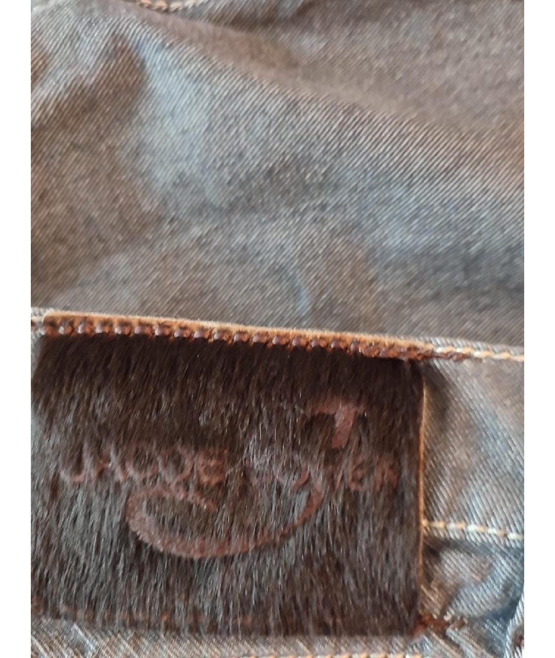 JACOB COHEN Серые хлопко-кашемировые прямые джинсы, фото 4